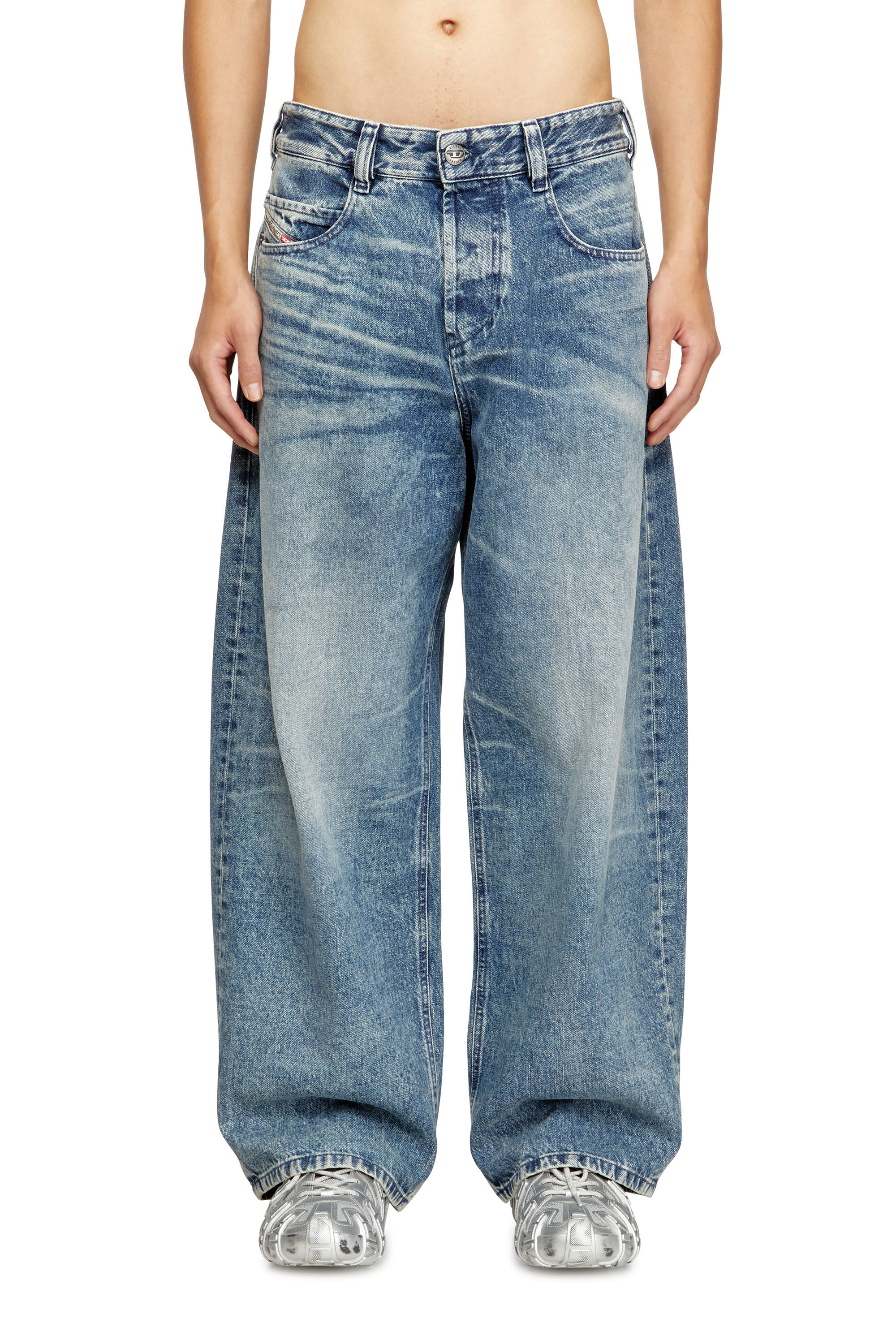 Diesel - Relaxed Jeans 1997 D-Enim 007DA Mixte, Bleu Clair - Image 3