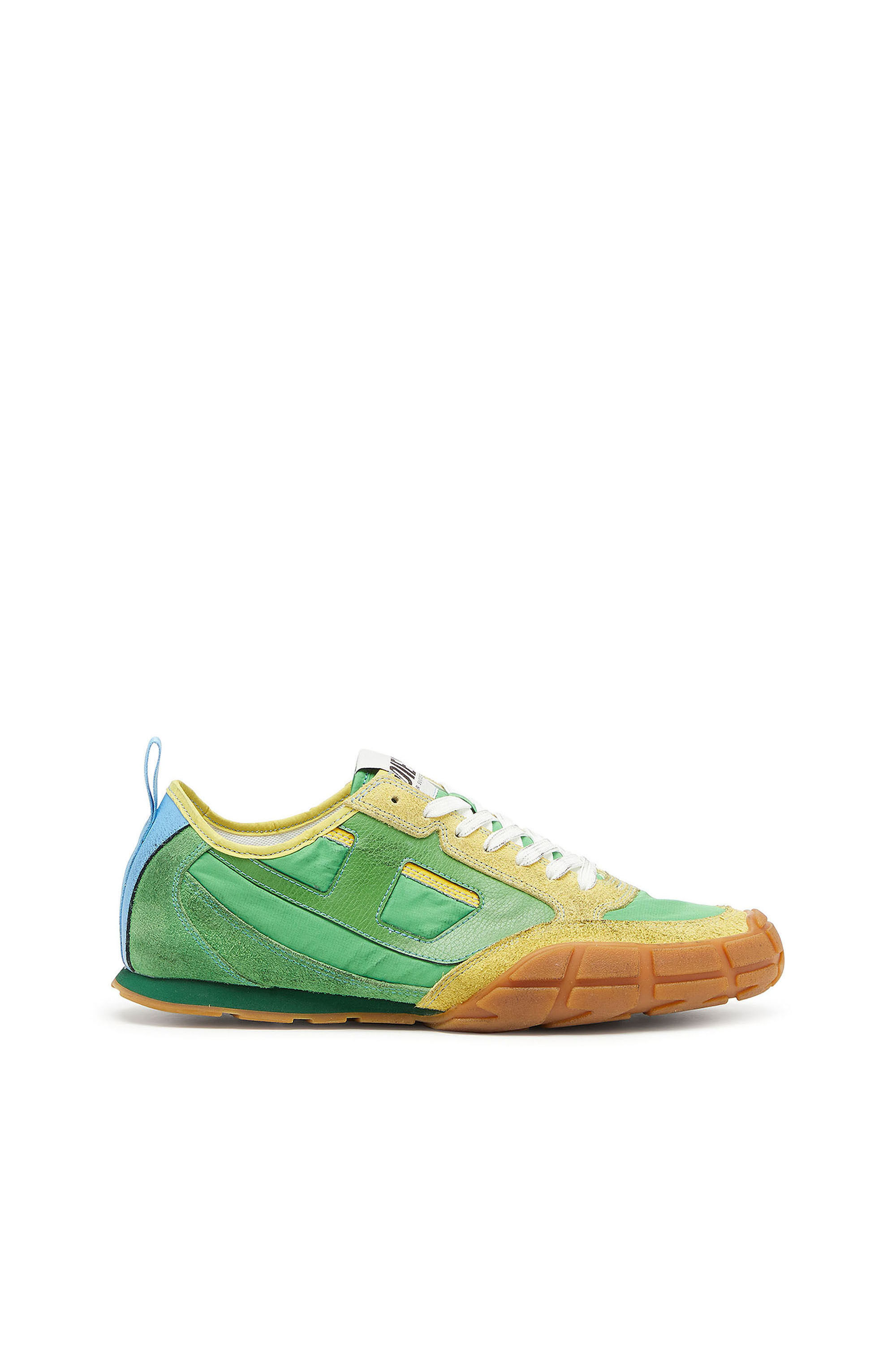 Diesel - S-PAGODHA LOW, S-Pagodha - Baskets en cuir et nylon Homme in Vert - 1