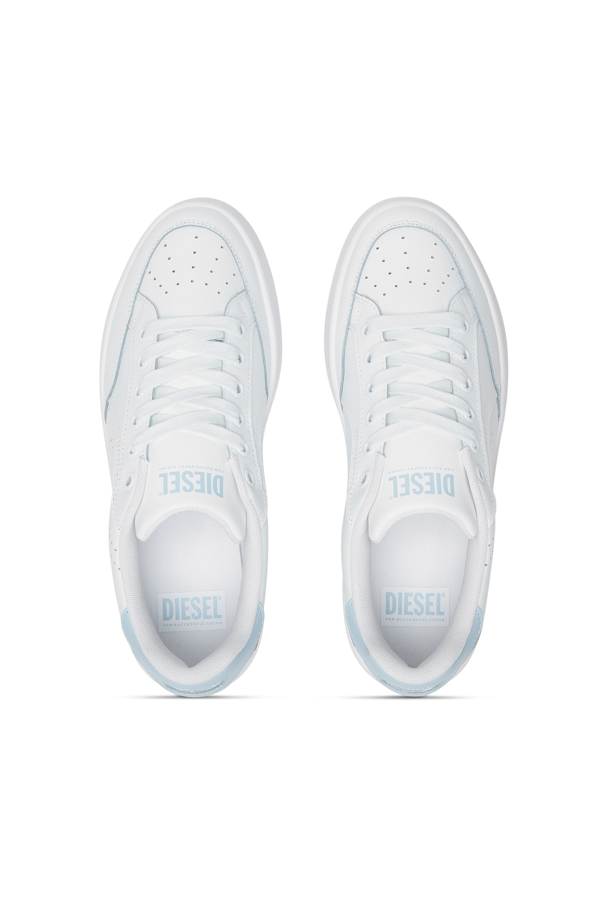 Diesel - S-DAKOTA LOW W, S-Dakota-Sneakers en cuir avec logo perforé Femme in Polychrome - 4