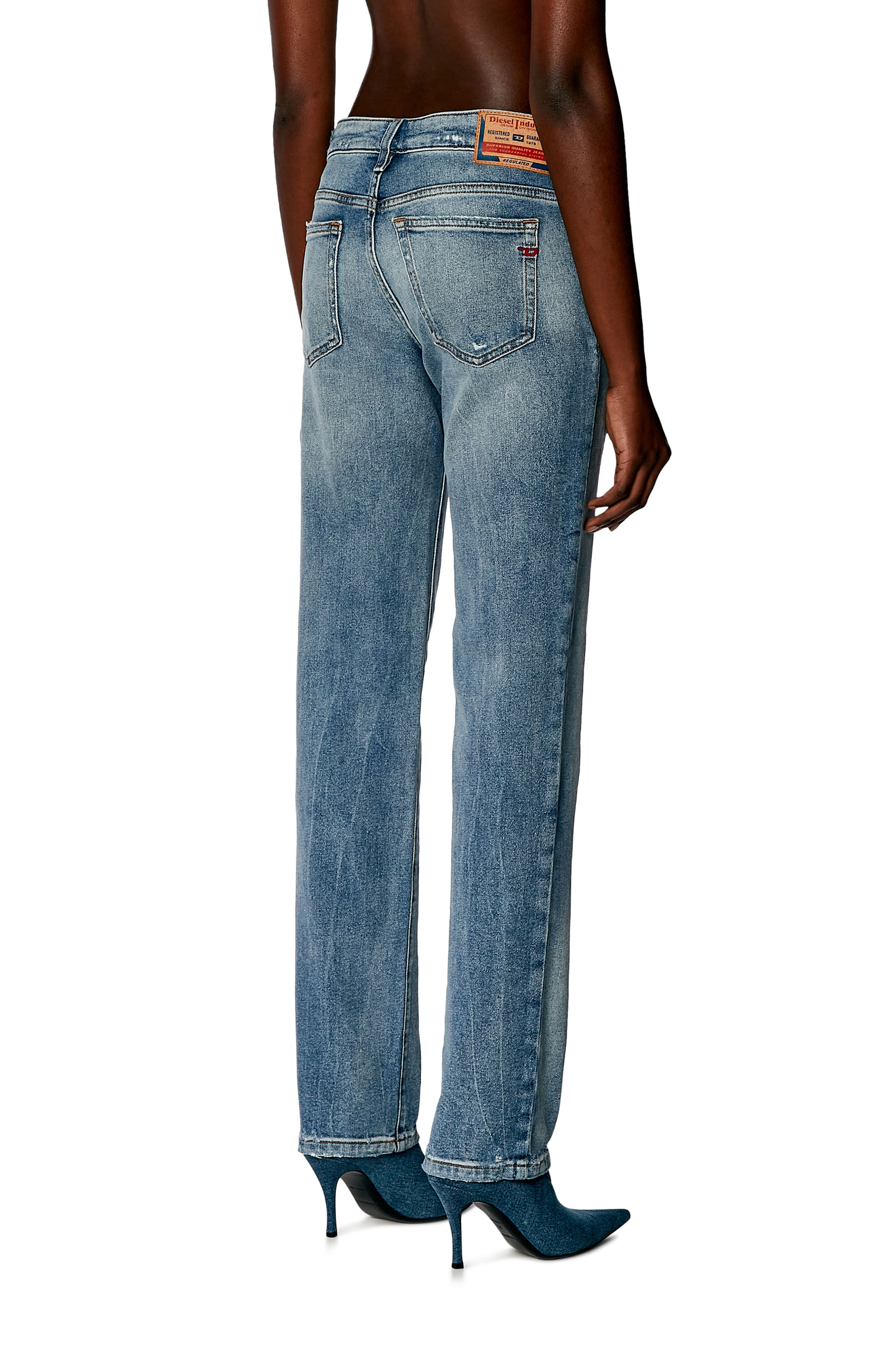 Jeans Regular Femme Bleu Clair Diesel 1989 D Mine