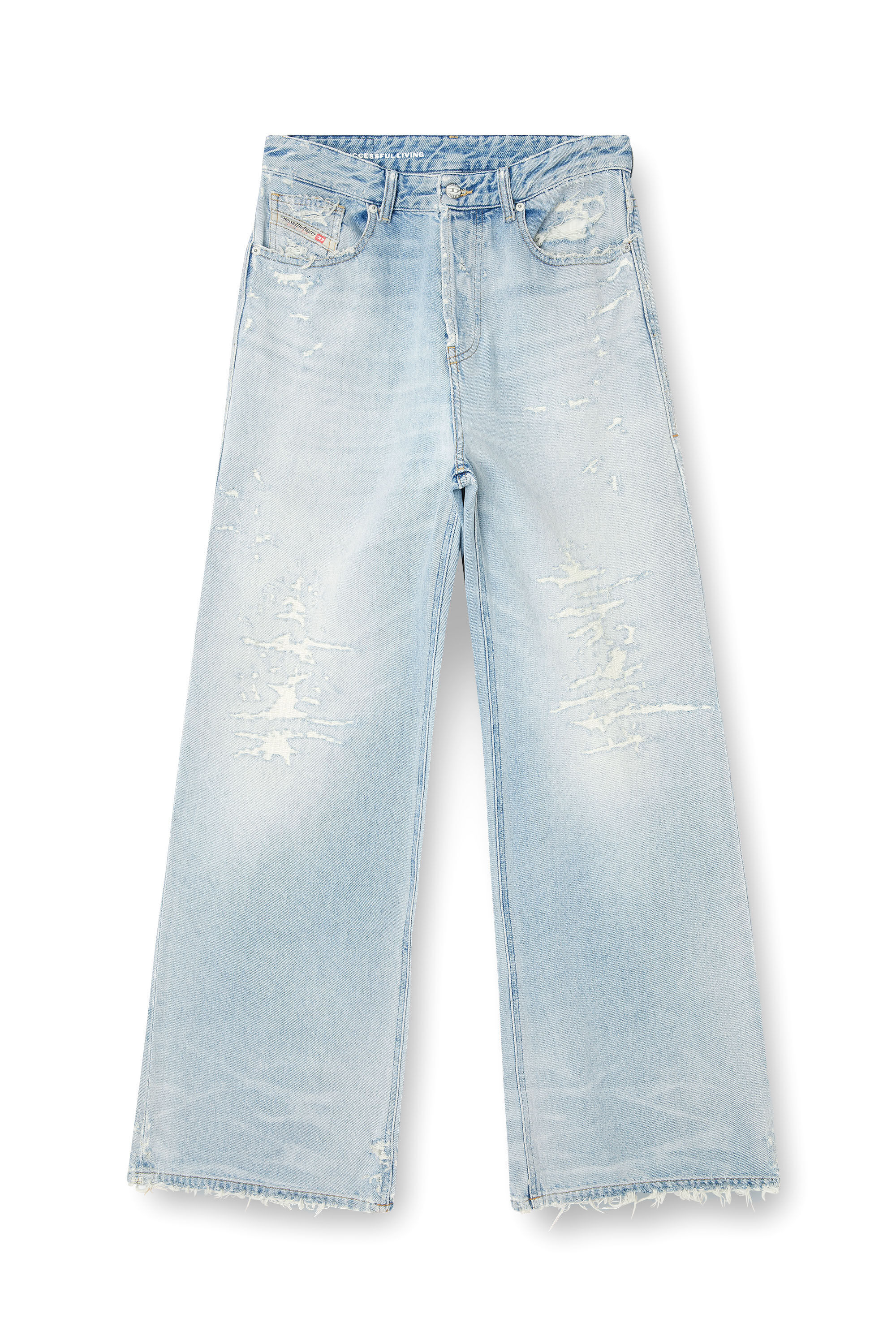 Diesel - Relaxed Jeans 1996 D-Sire 09M53 Femme, Bleu Clair - Image 2