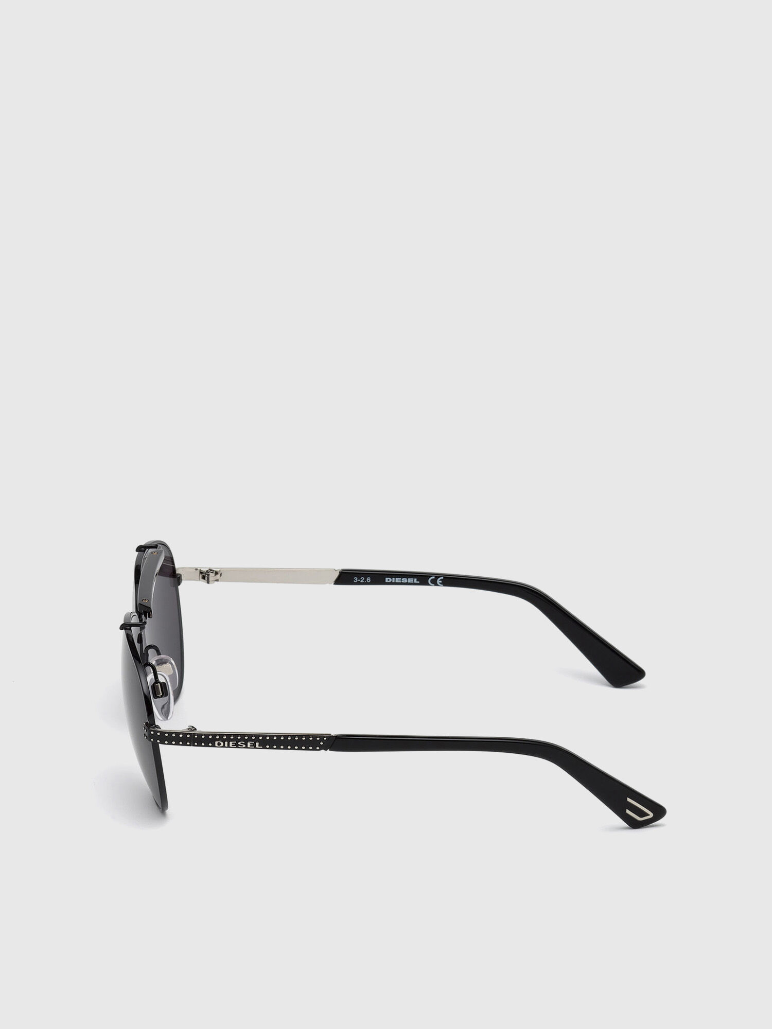 Diesel - DL0238, Lunettes aviateur classiques Homme in Noir - 2