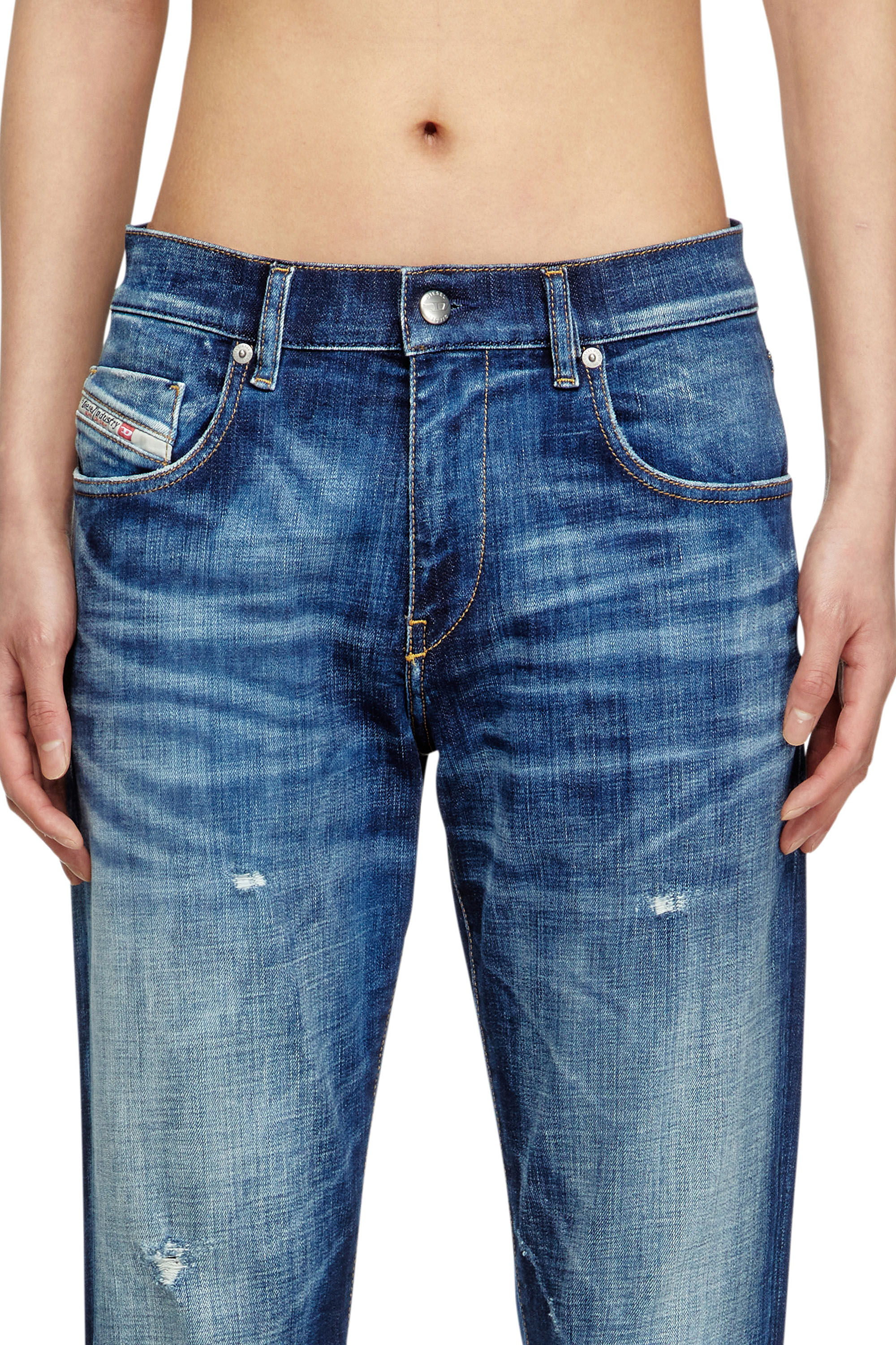 Diesel - Slim Jeans 2019 D-Strukt 09M17 Homme, Bleu Foncé - Image 5