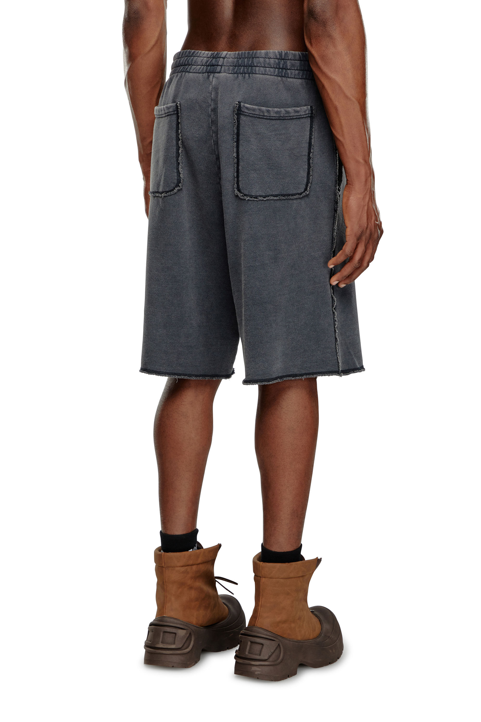 Short de survetement avec broderie Diesel Homme Noir Diesel