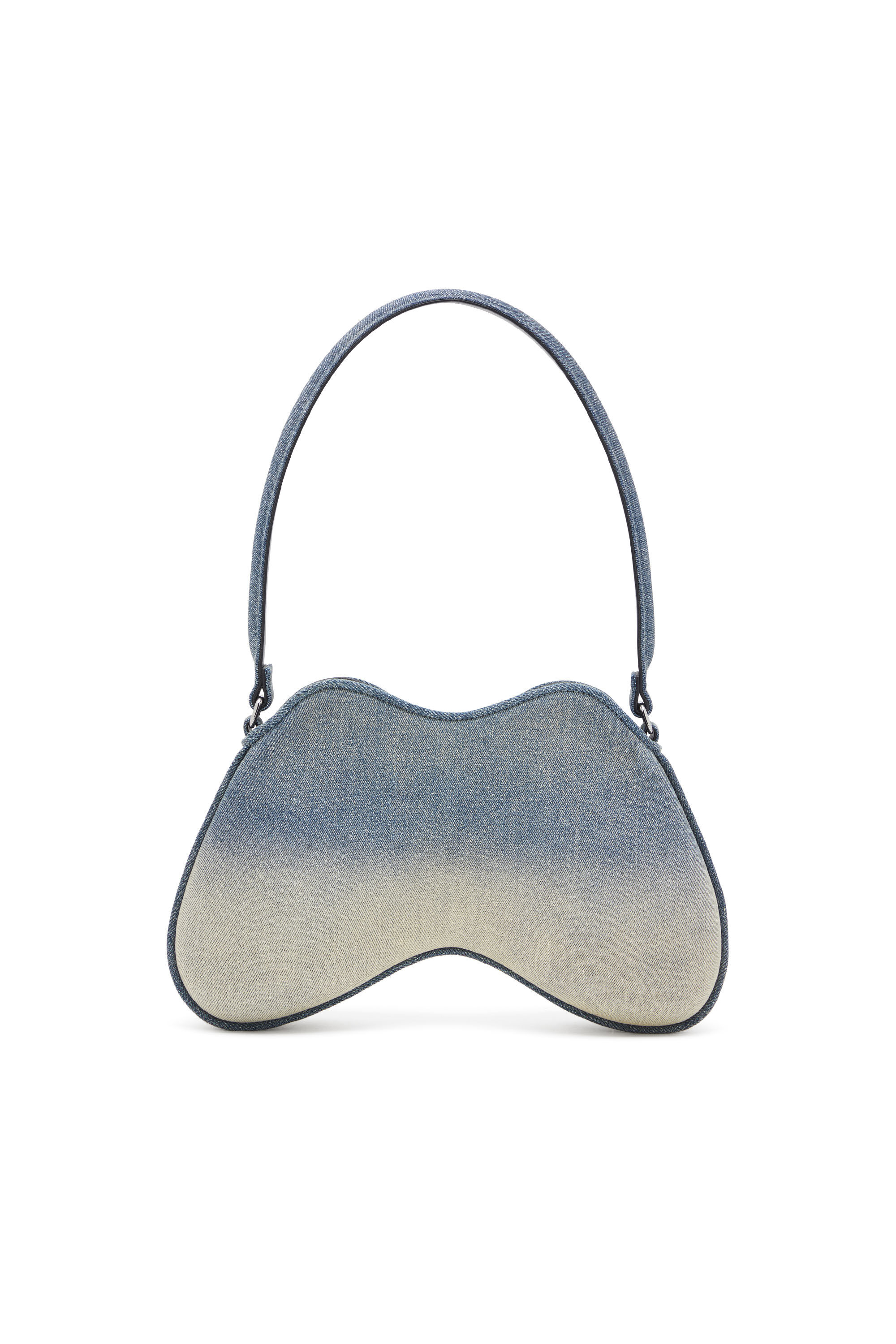 Diesel - DOUBLE-D SHOULDER, Double-D-Sac épaule en denim solarisé Femme in Bleu - 3