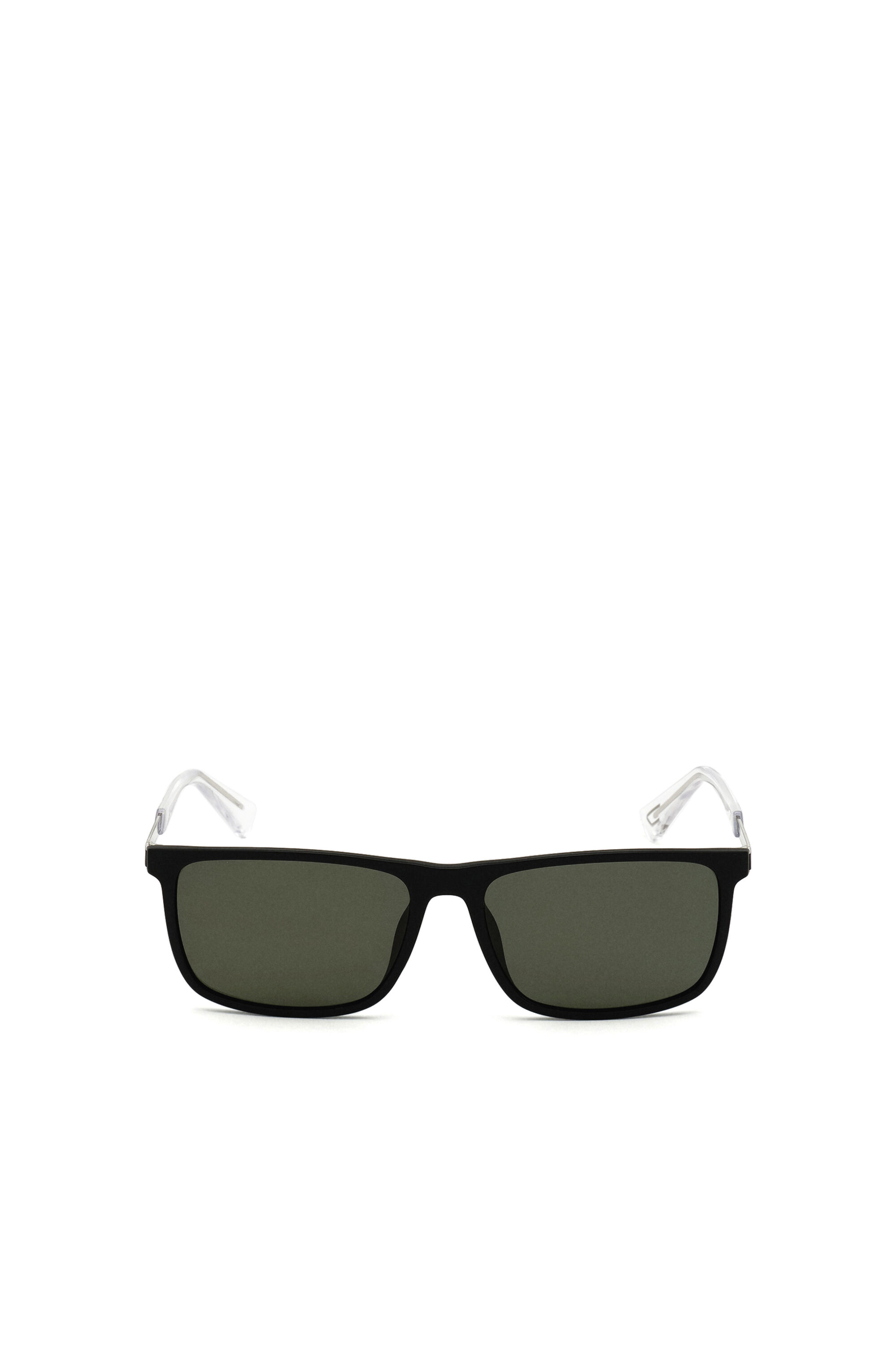 Diesel - DL0312, Lunettes de soleil injectées Homme in Noir - 1