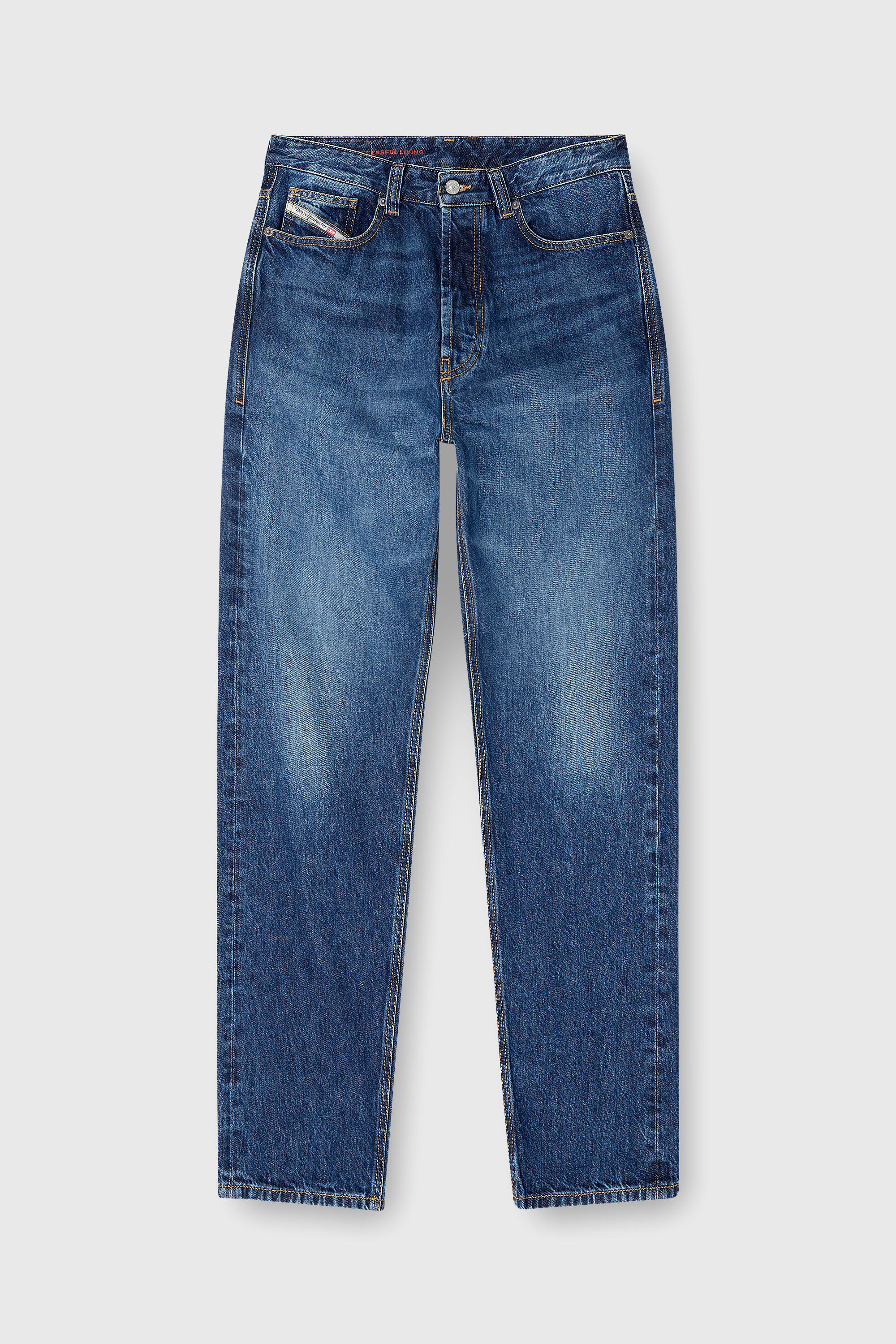 Diesel - Regular Jeans 2024 D-Macs 09I27 Homme, Bleu moyen - Image 4