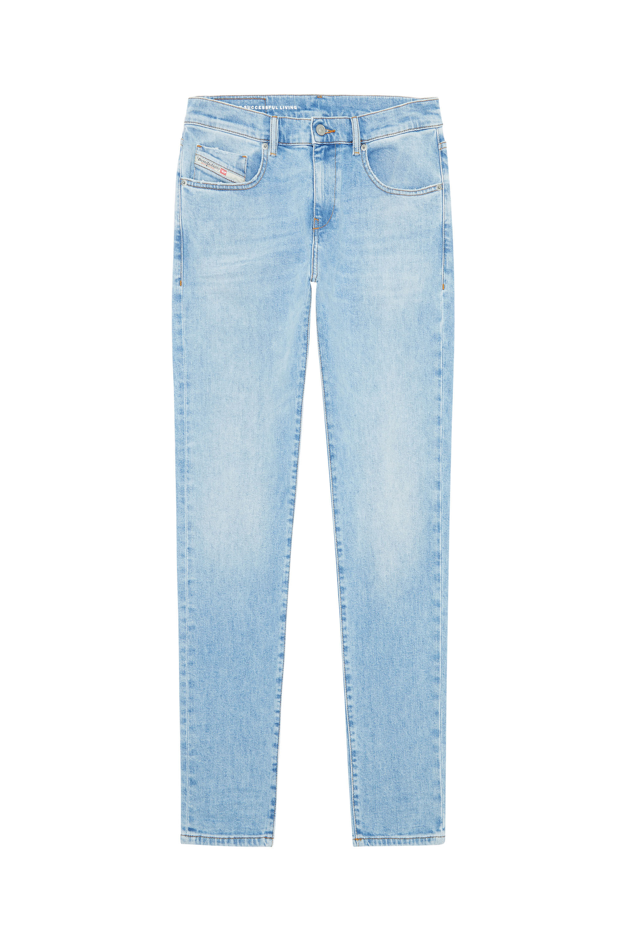 Diesel - 2019 D-Strukt 09F41 Slim Jeans, Bleu Clair - Image 2