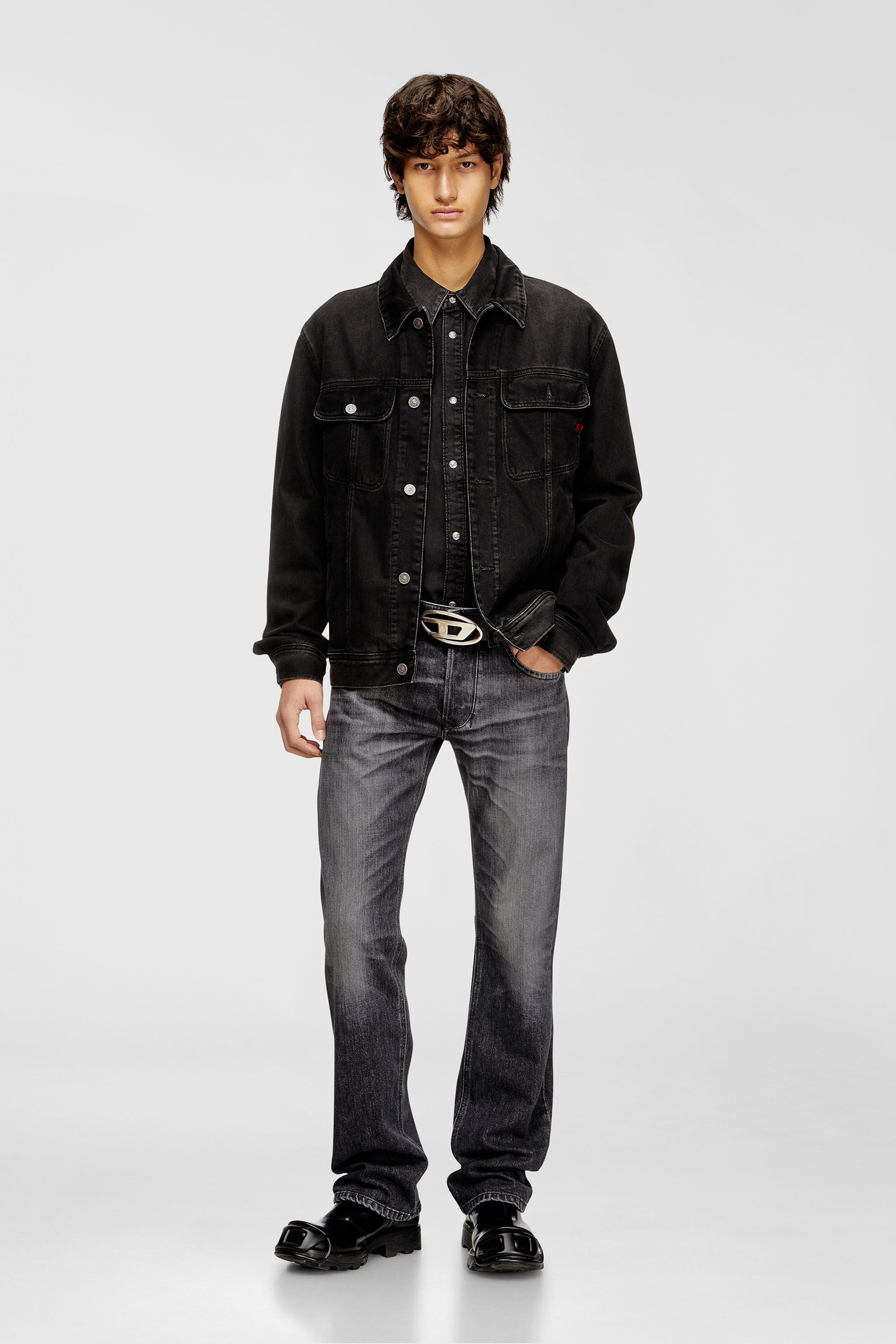 Diesel - Regular Jeans 1985 Larkee 09N49 Homme, Gris - Image 1