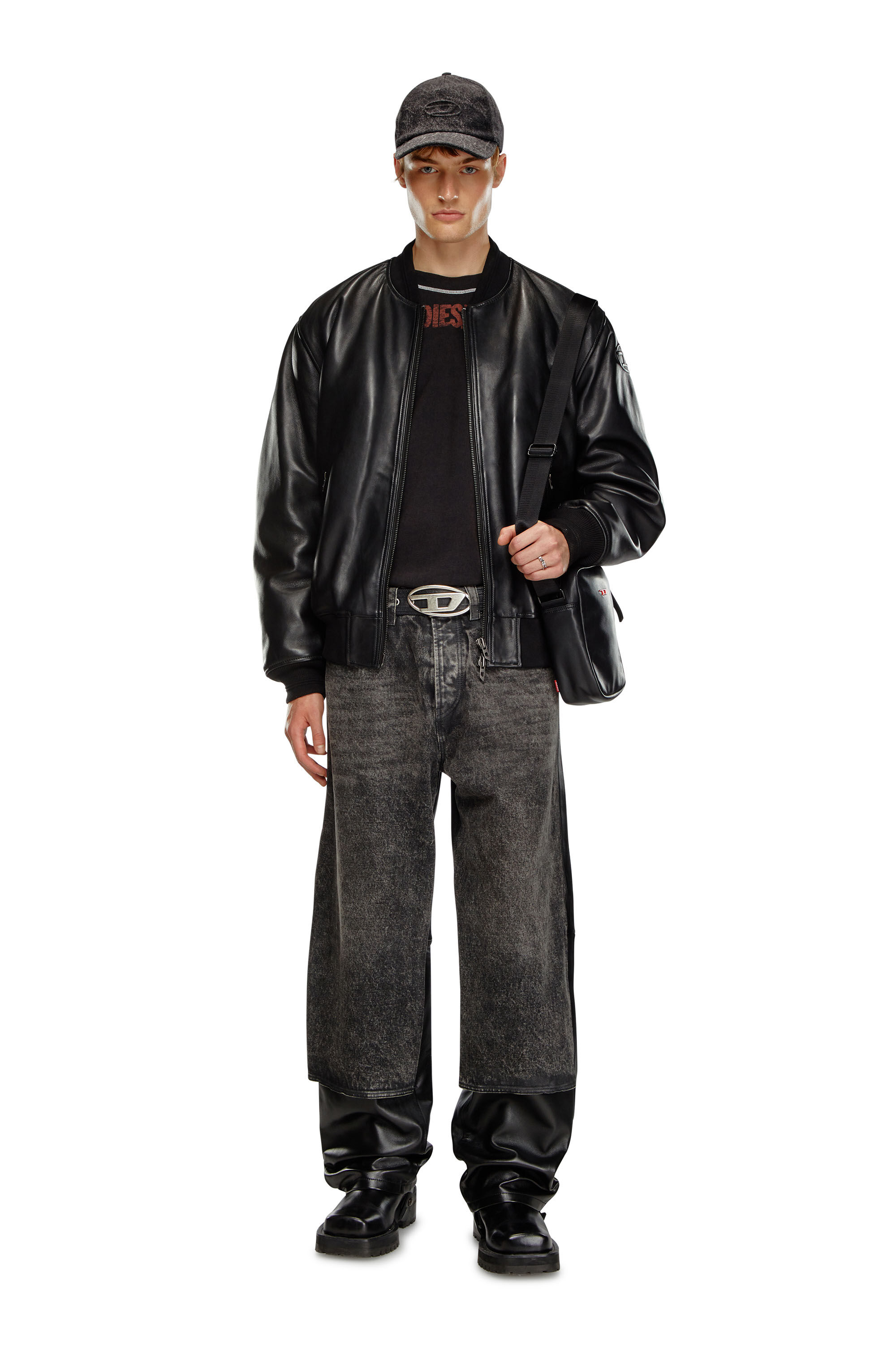 Veste diesel cuir homme on sale
