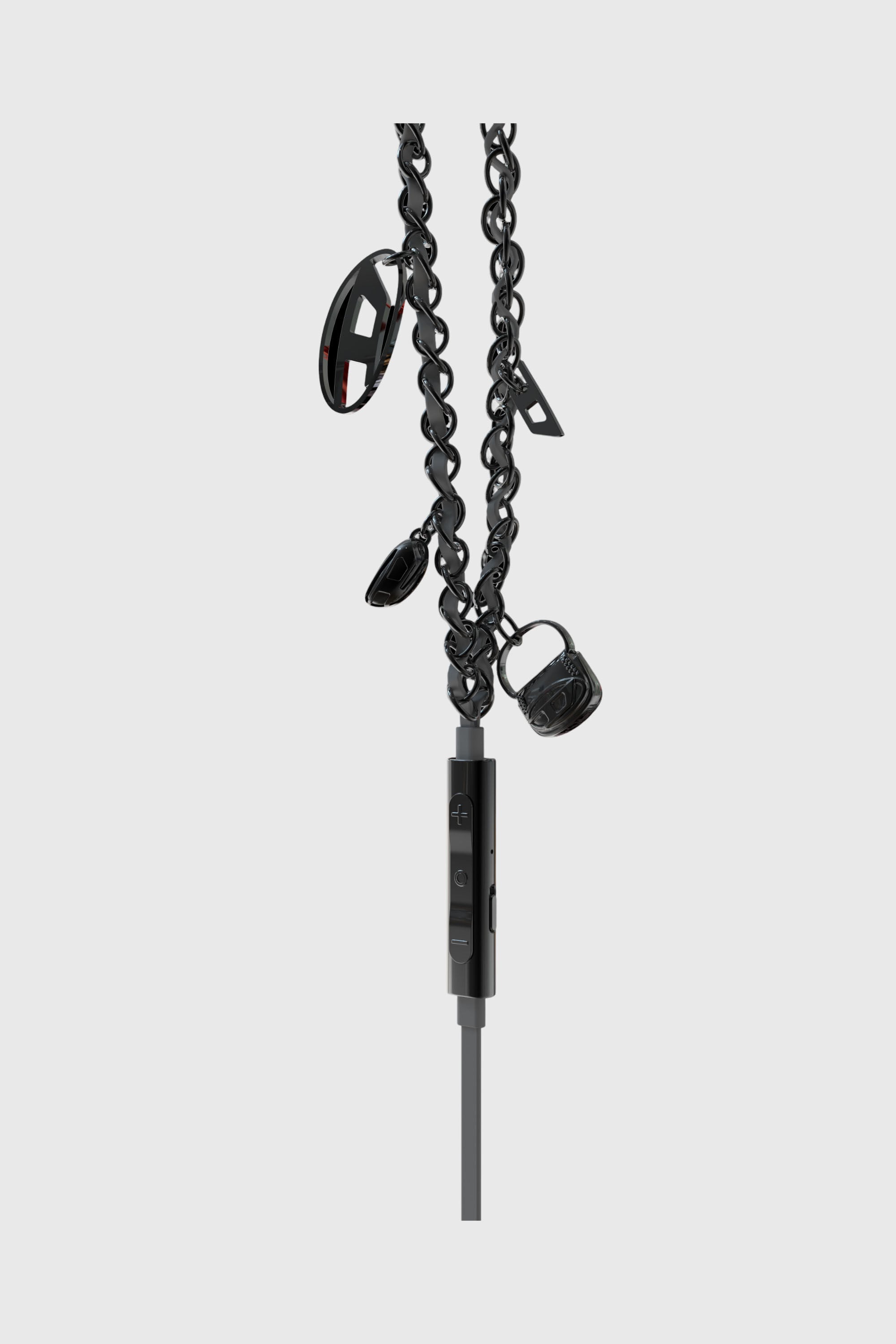 Diesel - 60686 WIRED EARBUDS WIRED EARBUDS, &Eacute;couteurs filaires et charms Mixte in Noir - 3