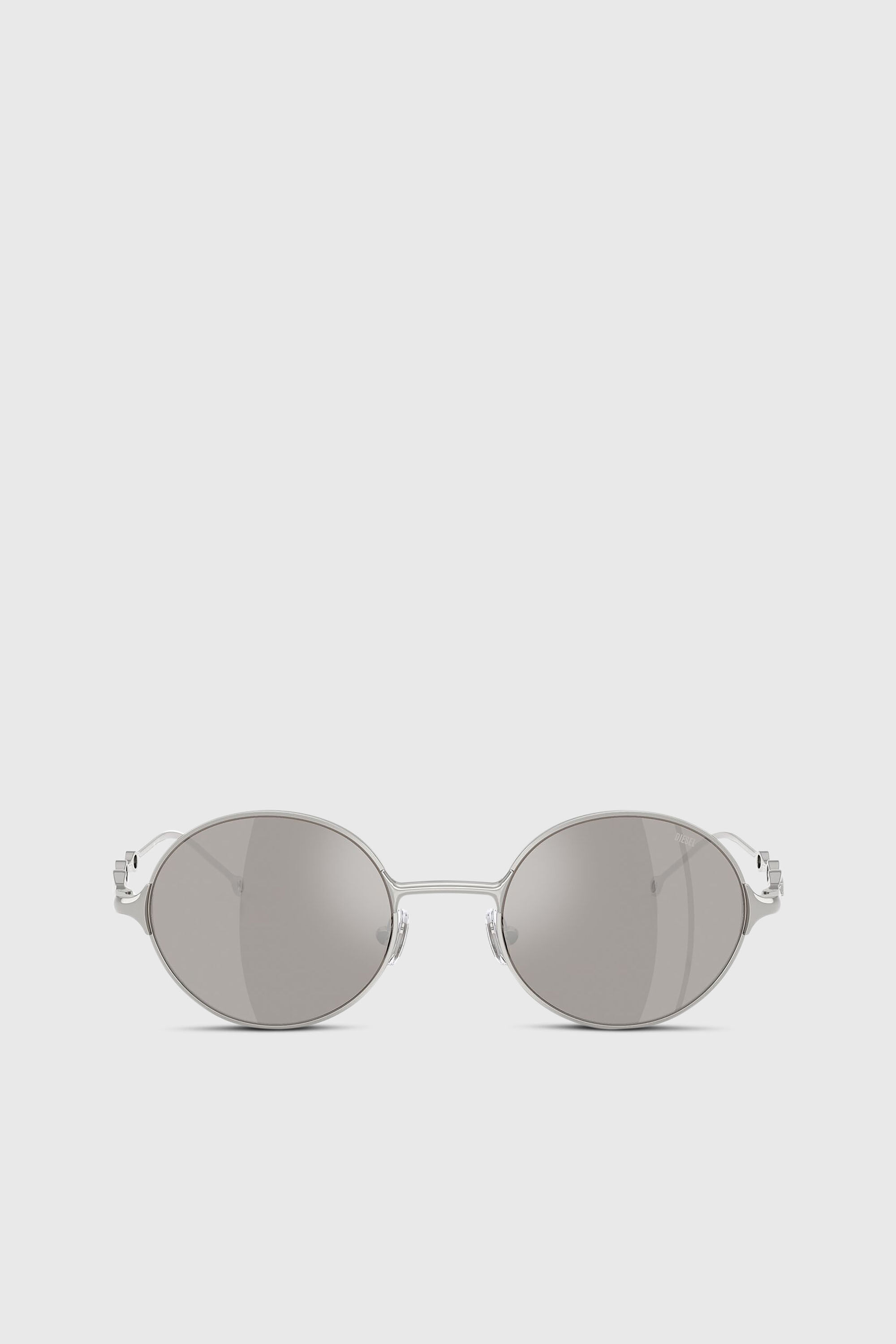 Diesel - 0DL1008, Lunettes de soleil rondes Mixte in Gris argent&eacute; - 1