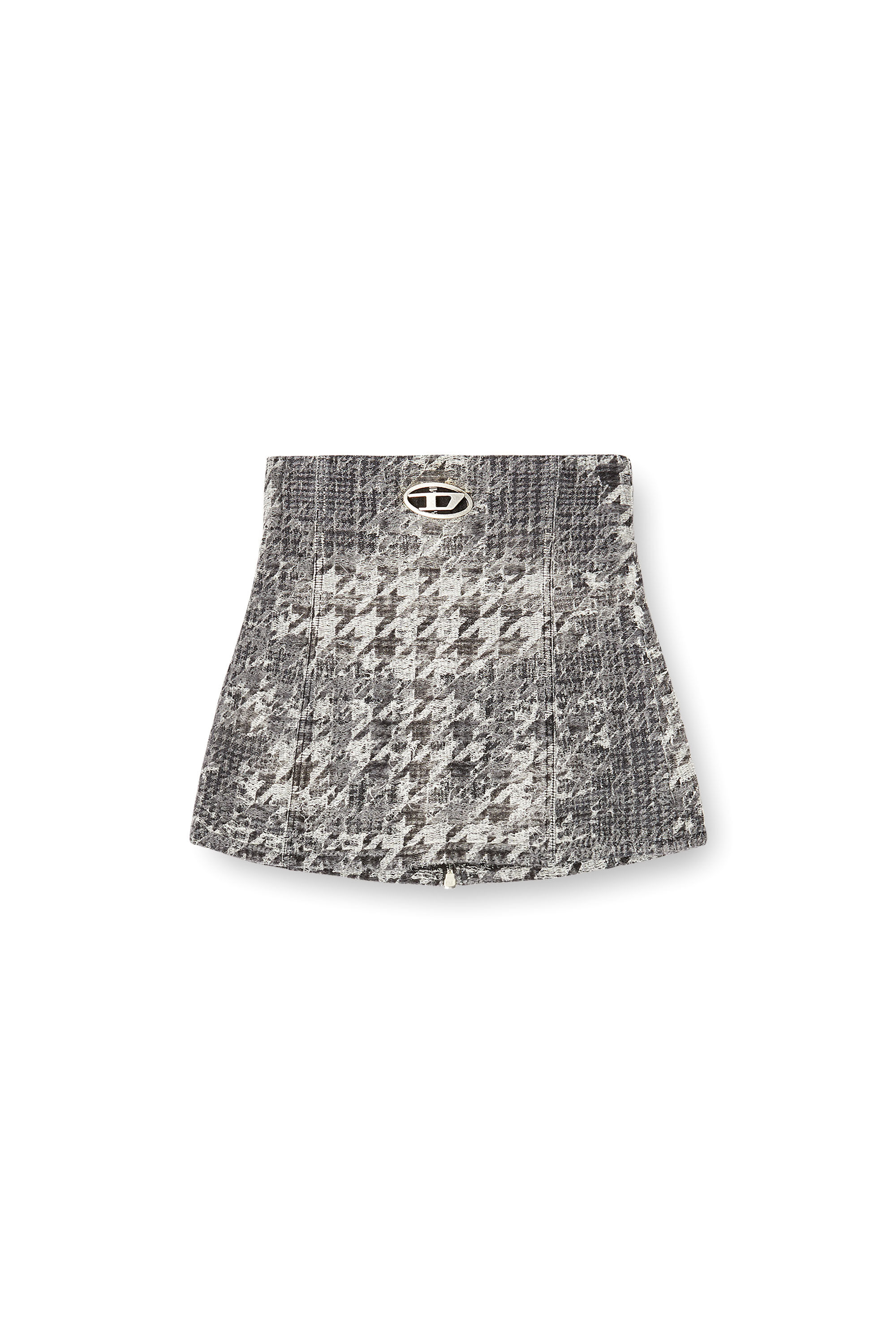 Diesel - DE-ORSET-FSH1, Basque en denim jacquard motif Prince-de-Galles Femme in Polychrome - 2