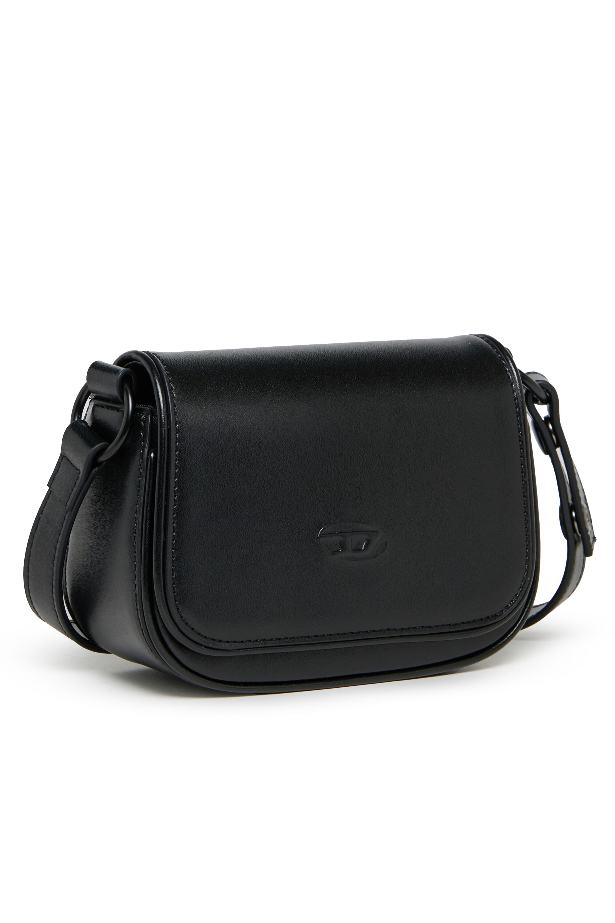 Diesel - WIRT, WIRT - Sac bandouli&egrave;re avec logo Oval D emboss&eacute; Femme in Noir - 3