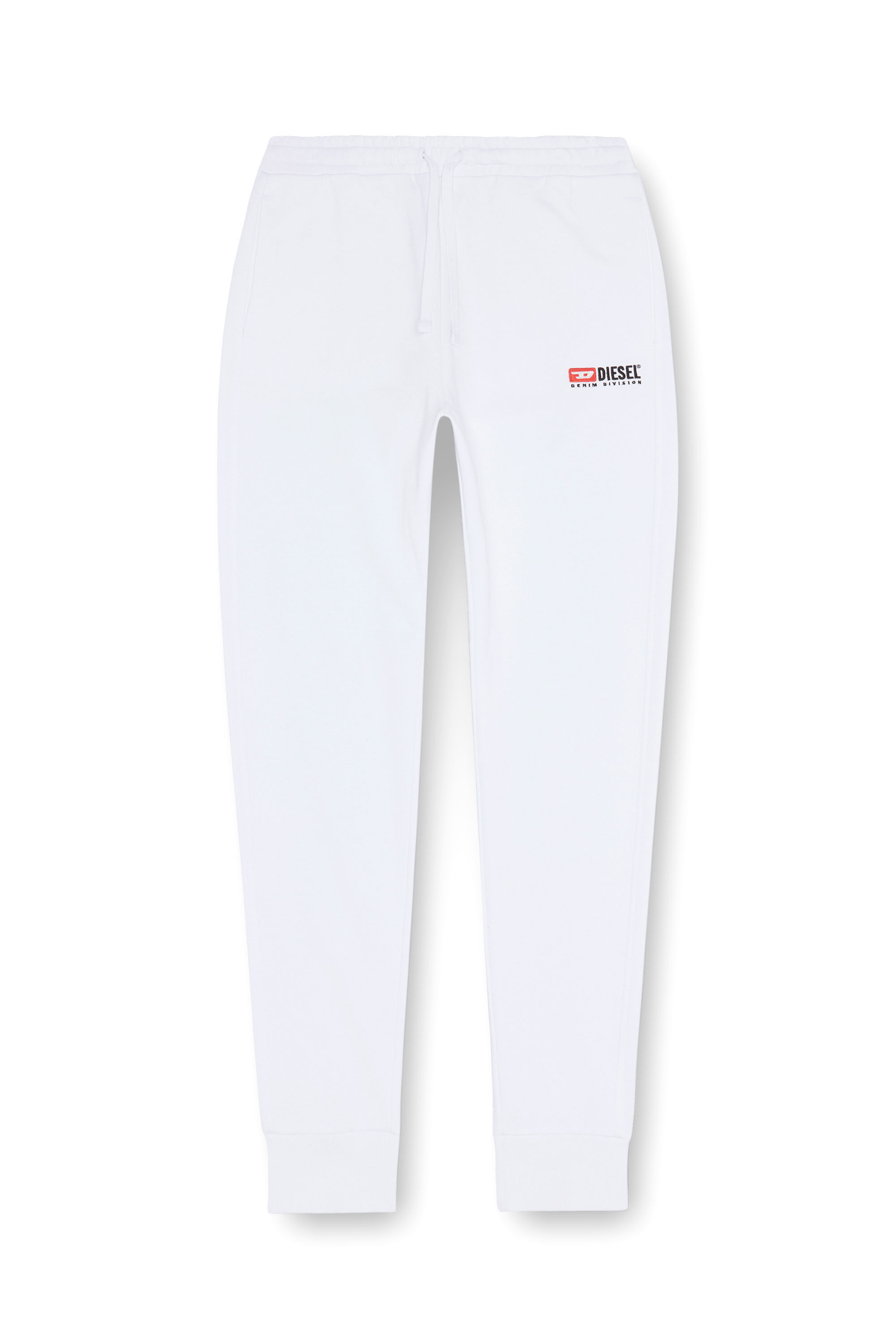Diesel - P-TARY-DIV, Pantalon de survêtement avec logo brodé Homme in Blanc - 2