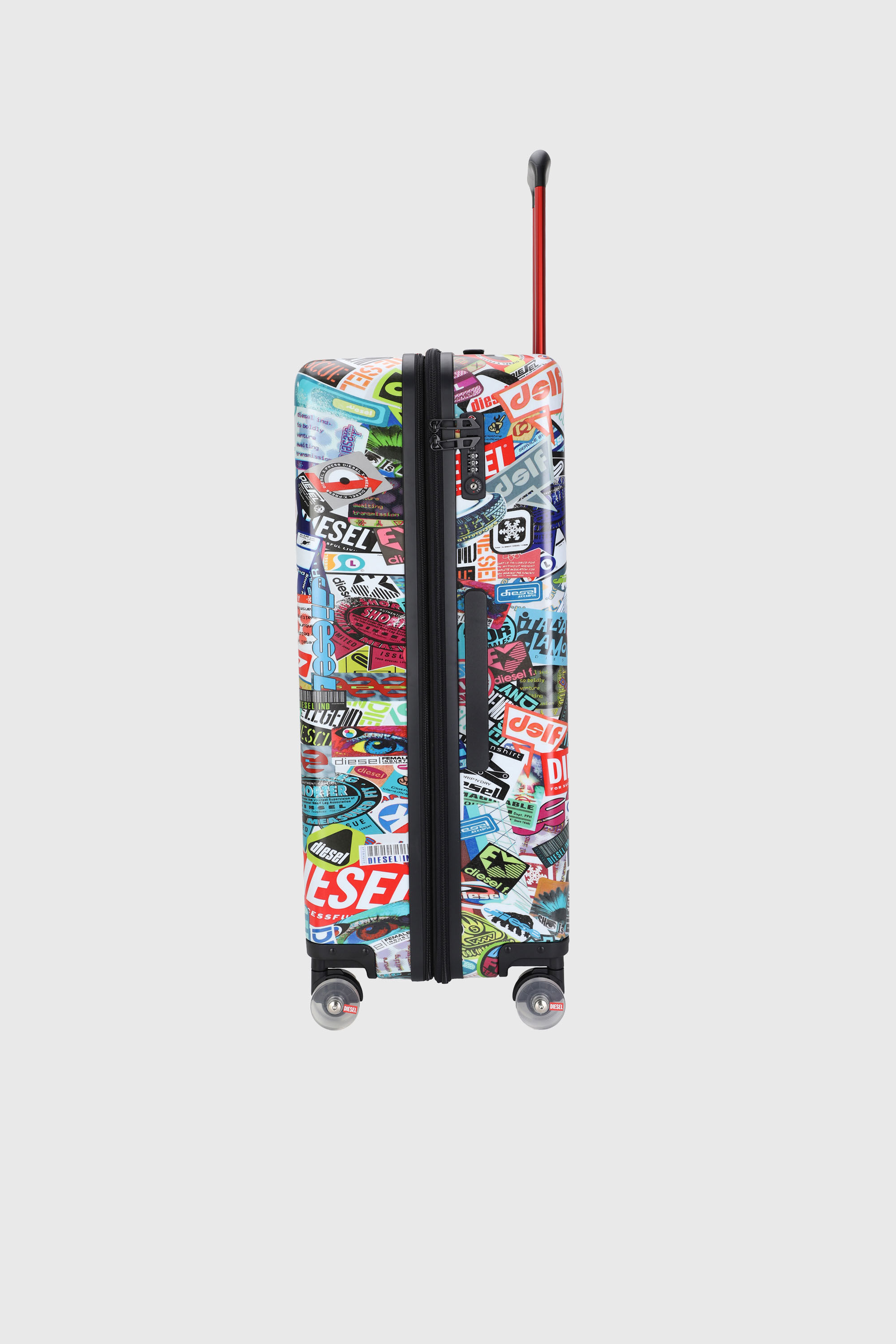 Diesel - DIESEL PC PRINTED TROLLEY-STICKERS- DSL0, Valise style sticker taille L Mixte in Polychrome - 4