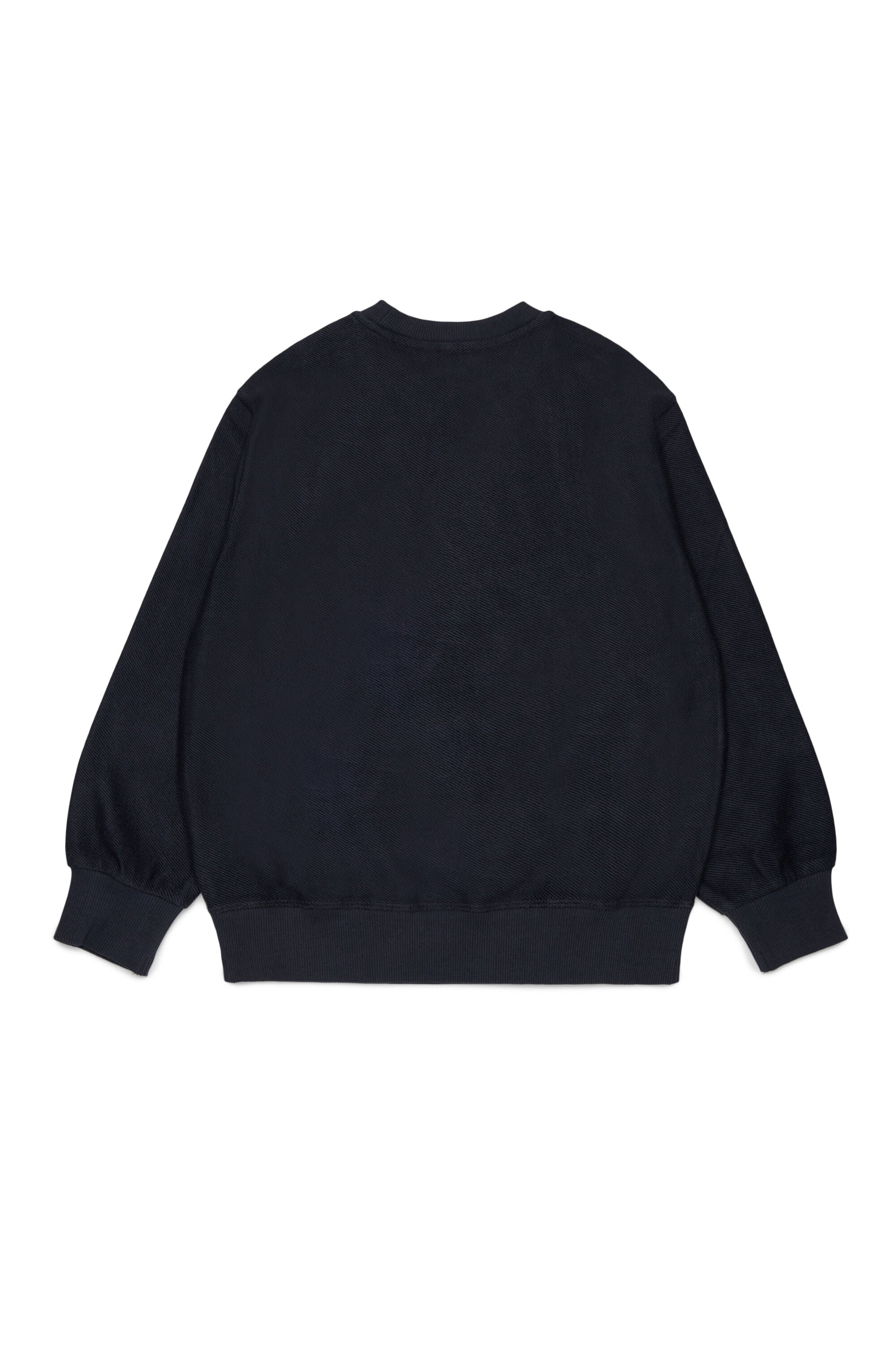 Diesel - SFRIT OVER, Sweatshirt avec rayures et logo Oval D Homme in Noir - 2