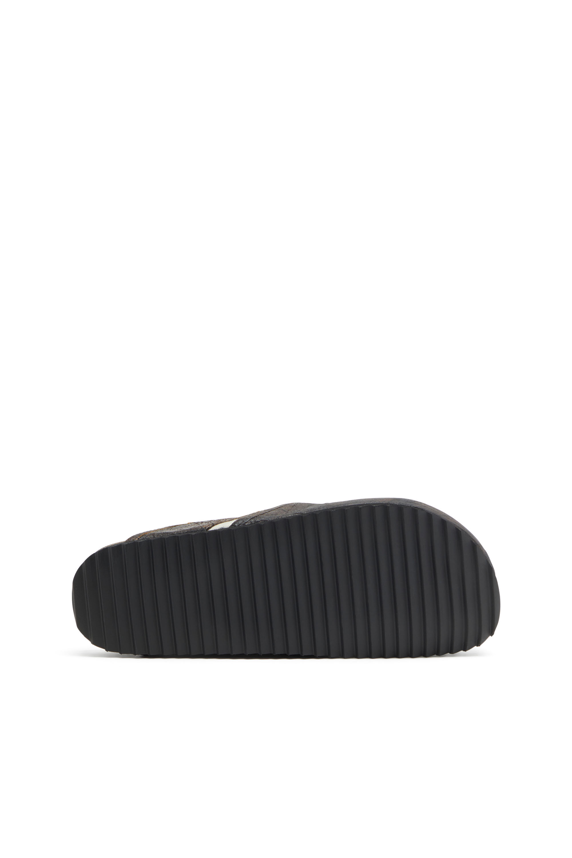 Diesel - D-WOODSTOCK SLIP-ON, D-Woodstock-Sabots en daim à effet craquelé Homme in Marron - 5