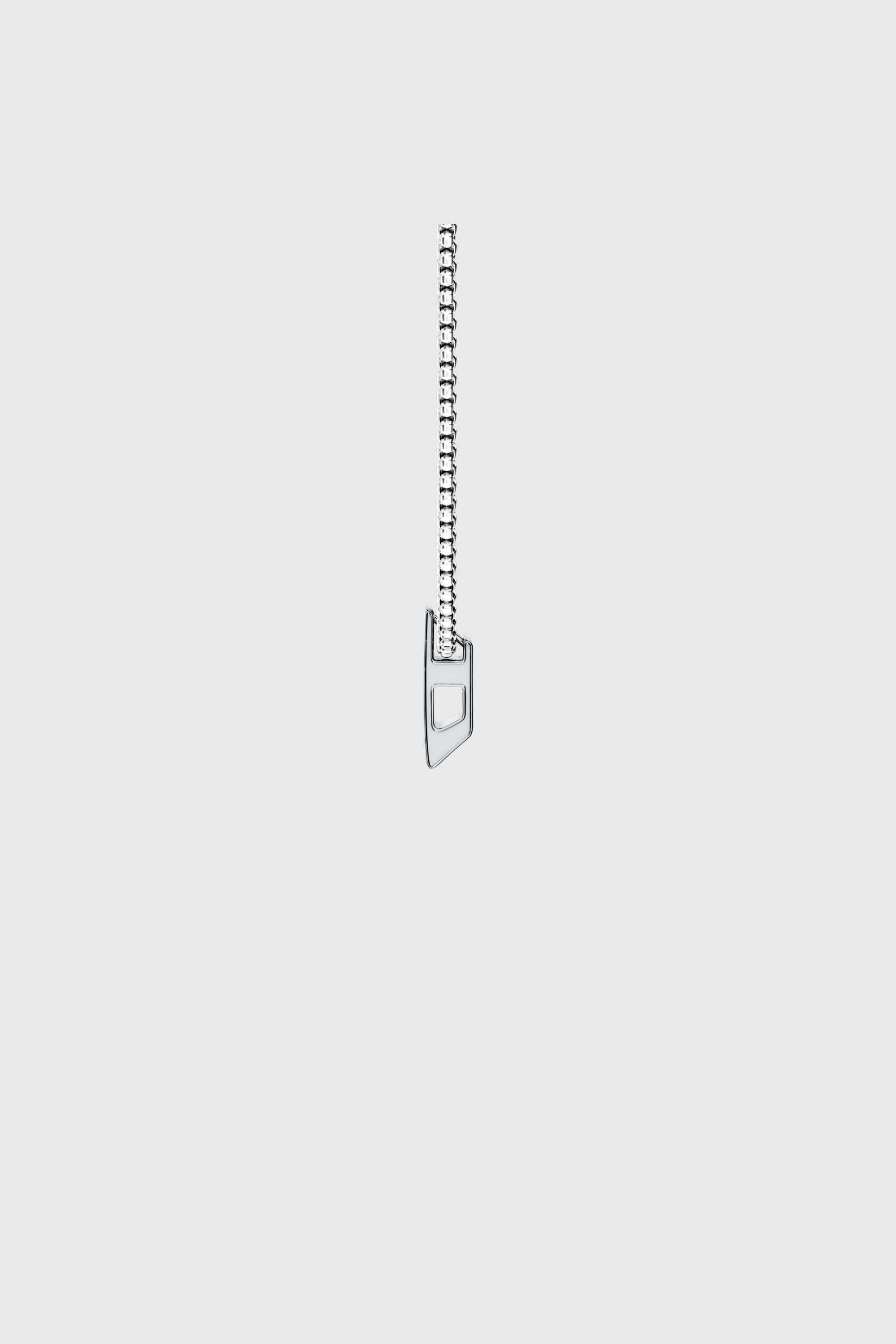 Diesel - DX1689040 JEWELLERY, Collier pendentif en acier inoxydable Mixte in Gris argent&eacute; - 5
