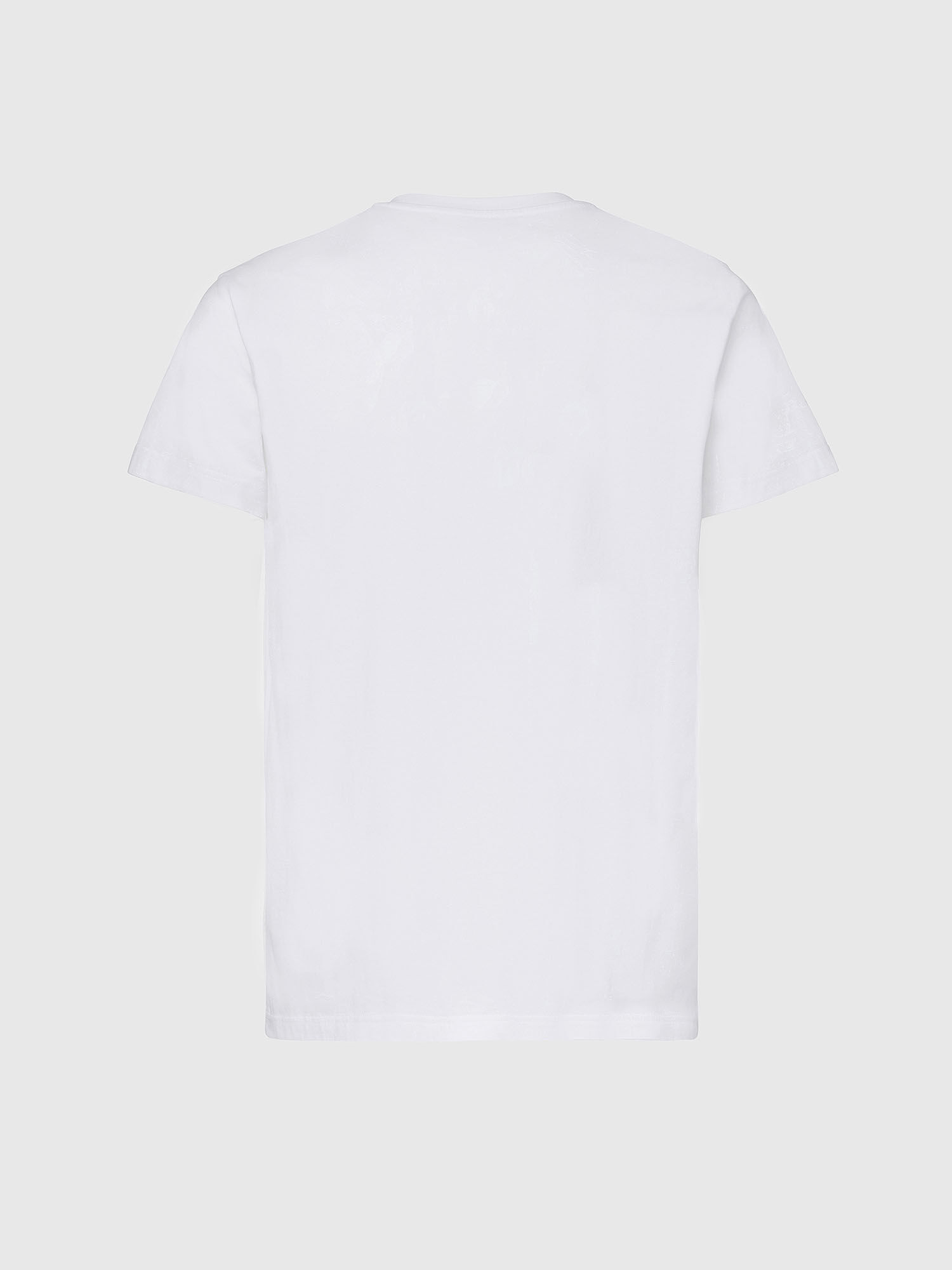 Diesel - T-DIEGO-CUTY, T-shirt avec deux logos imprimés Homme in Blanc - 2