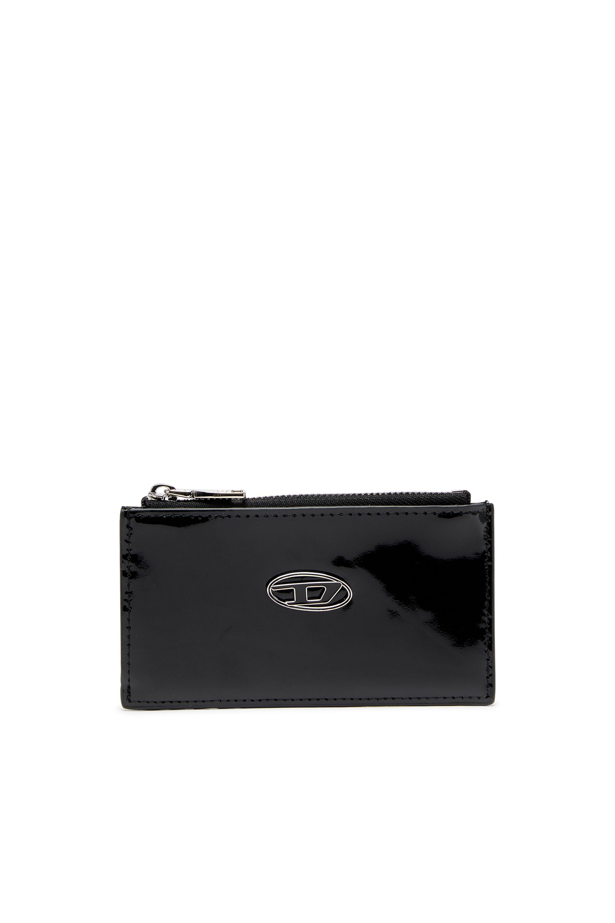 Diesel - PLAY CARD HOLDER III, Porte-cartes en cuir brillant Femme in Noir - 1