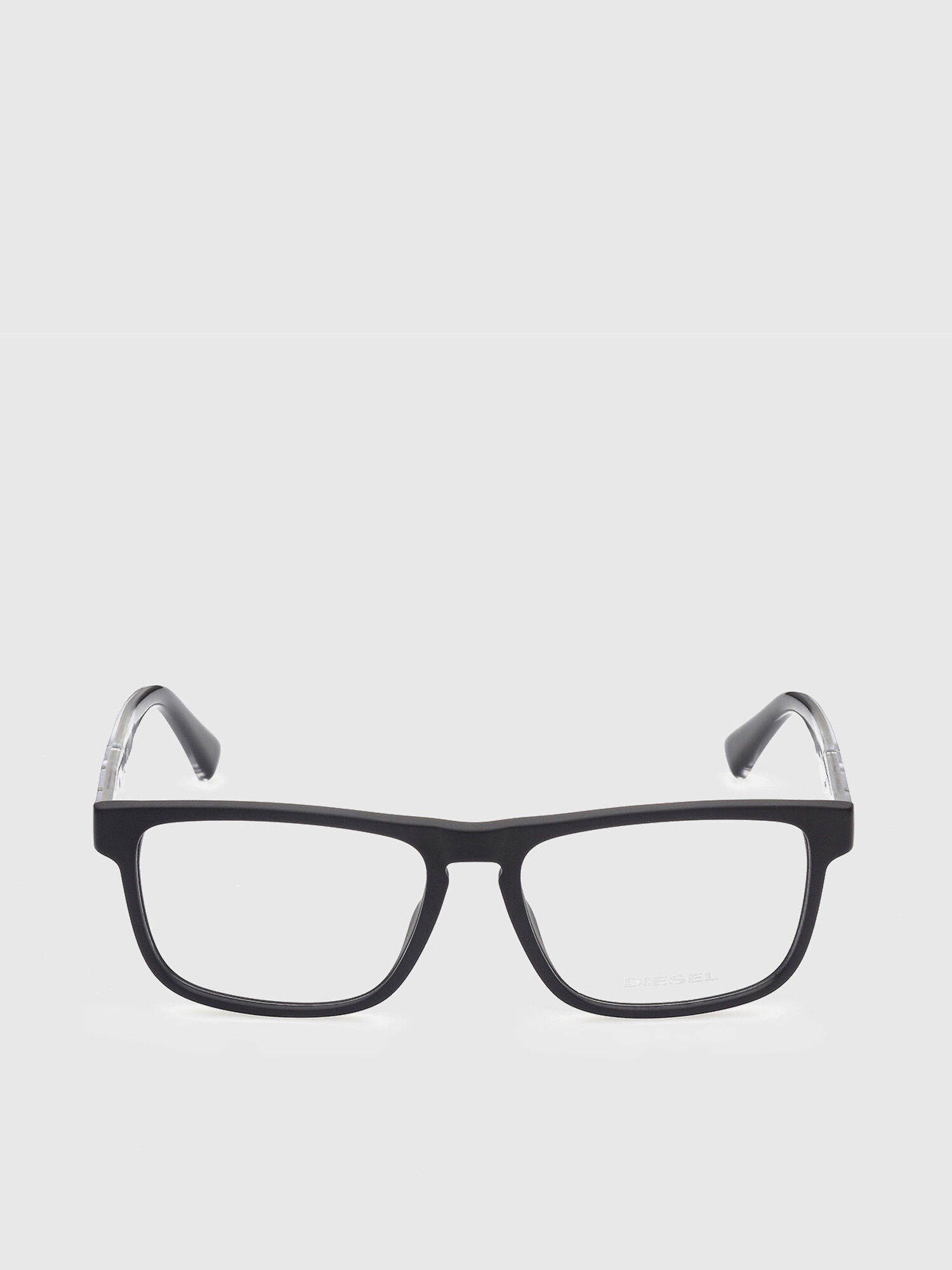 Diesel - DL5406, Lunettes avec branches transparentes injectées Mixte in Noir - 1