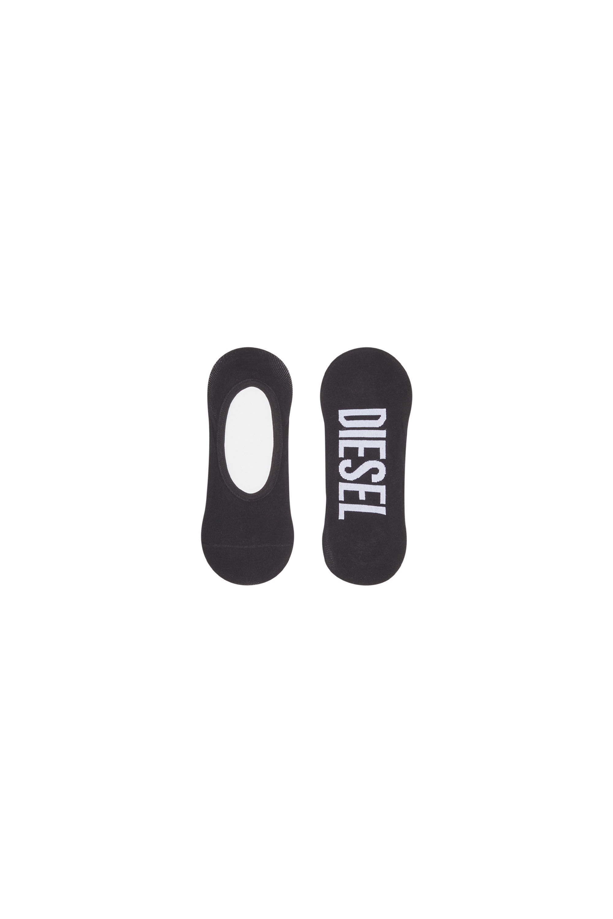 Diesel - SKM-HIDEPAT-TWOPACK SOCKS 2PACK, Man Two-pack of invisible logo socks in Black - Image 1