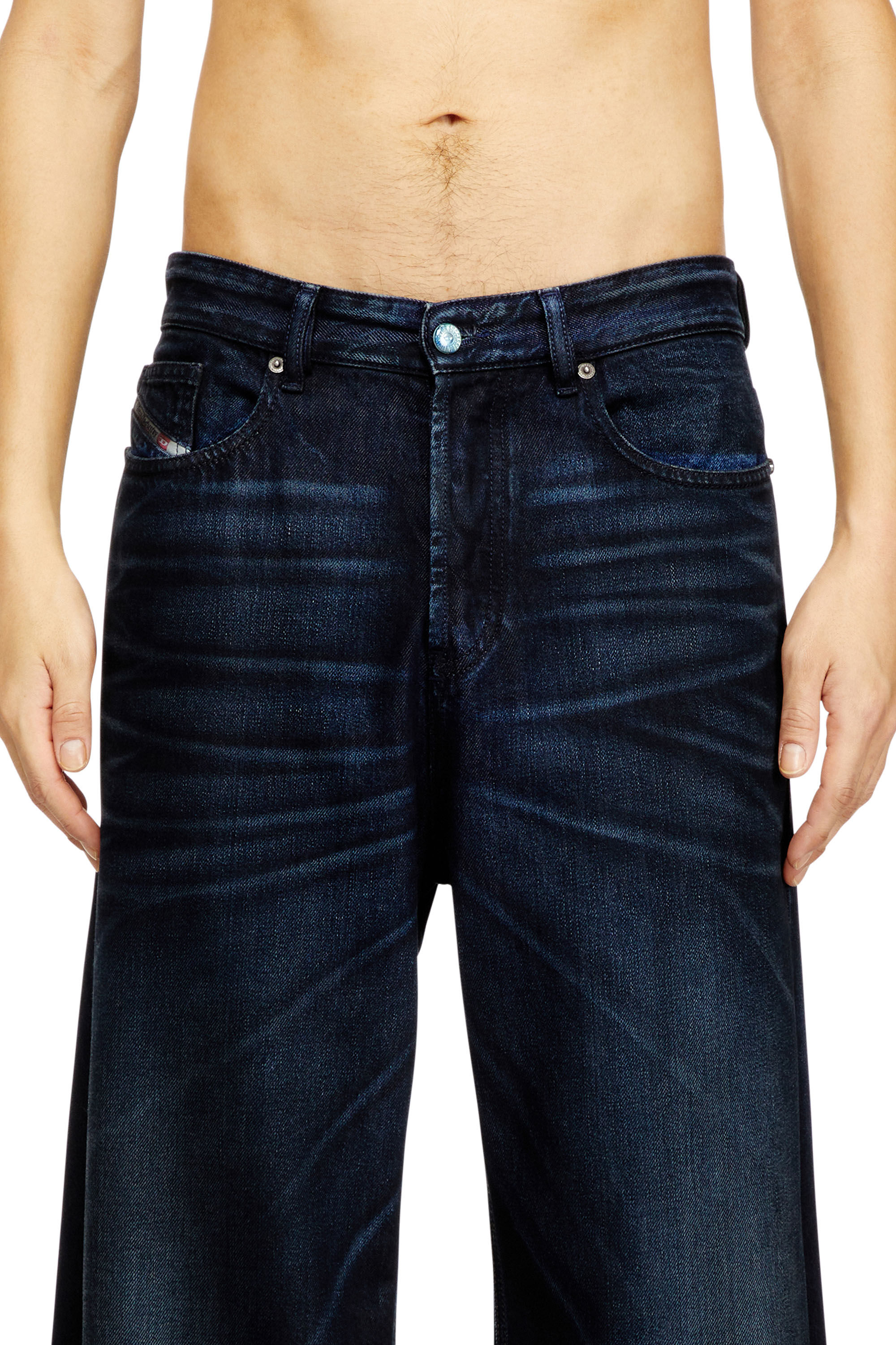 Diesel - Relaxed Jeans D-Rise 09N21 Homme, Bleu Foncé - Image 5