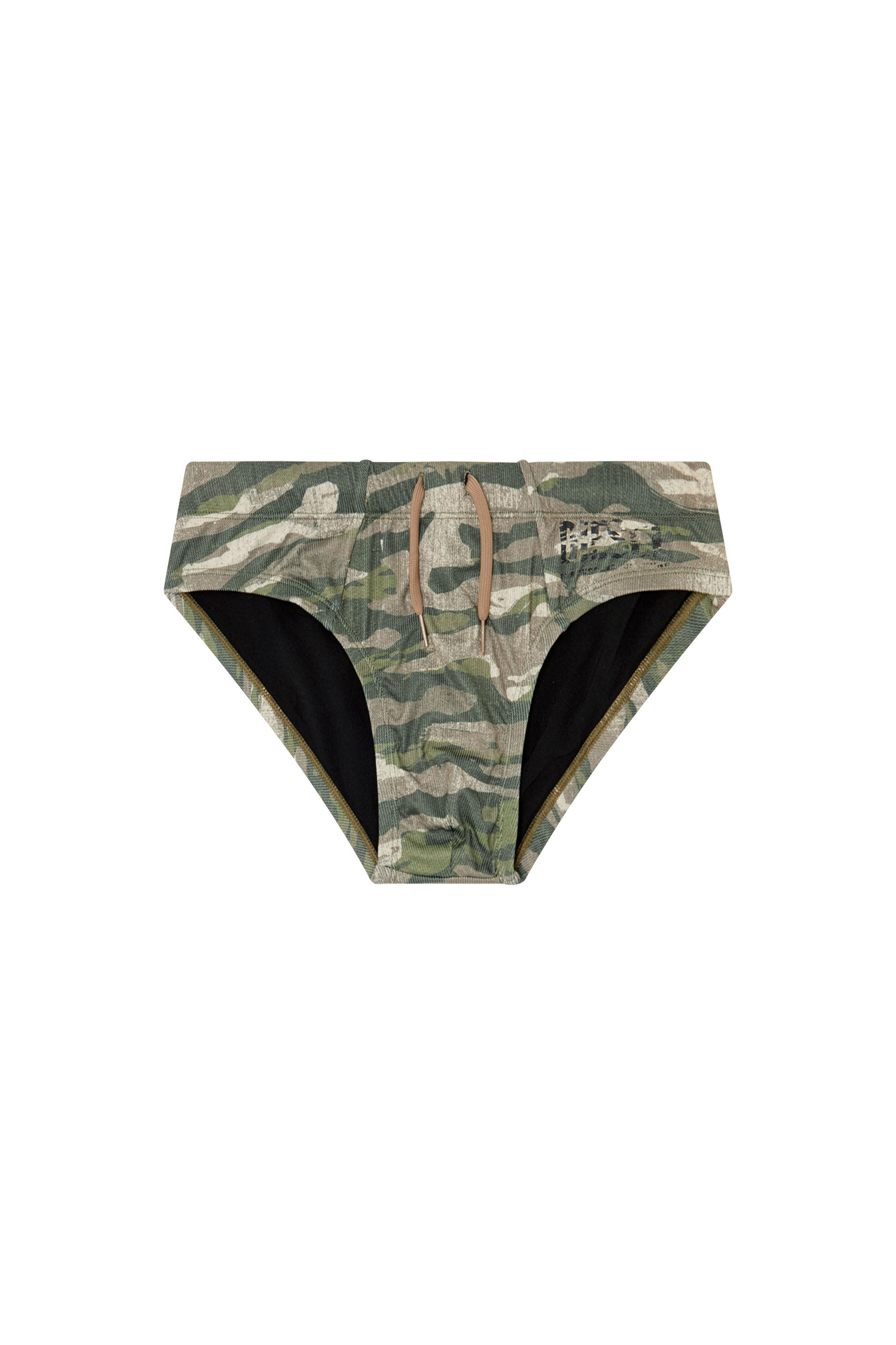 Diesel - ALFIE-UTLT, Slip de bain avec imprimé camouflage Homme in Vert - 4
