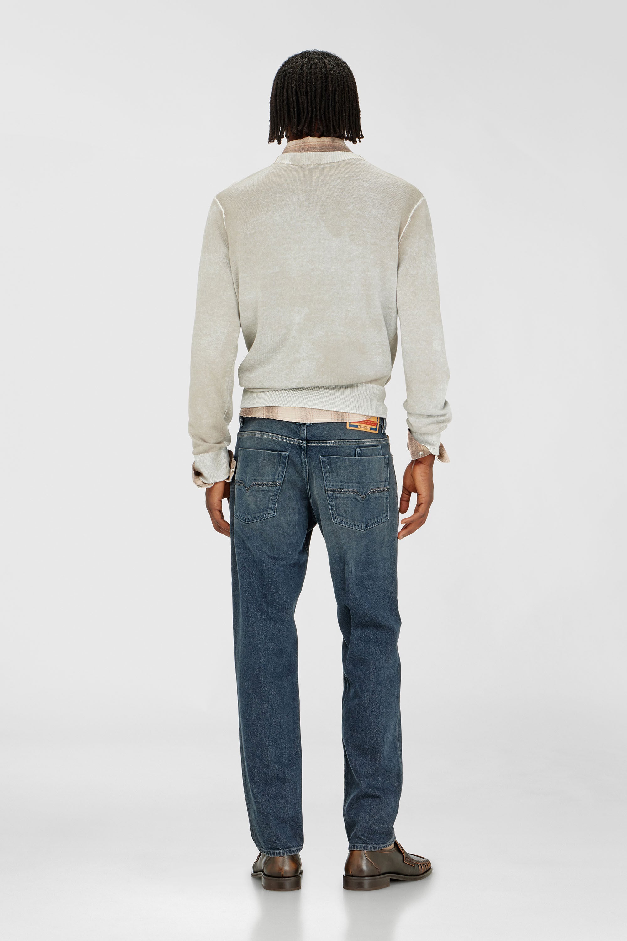 Diesel - Regular Jeans 2023 D-Finitive 007GQ Homme, Bleu moyen - Image 3