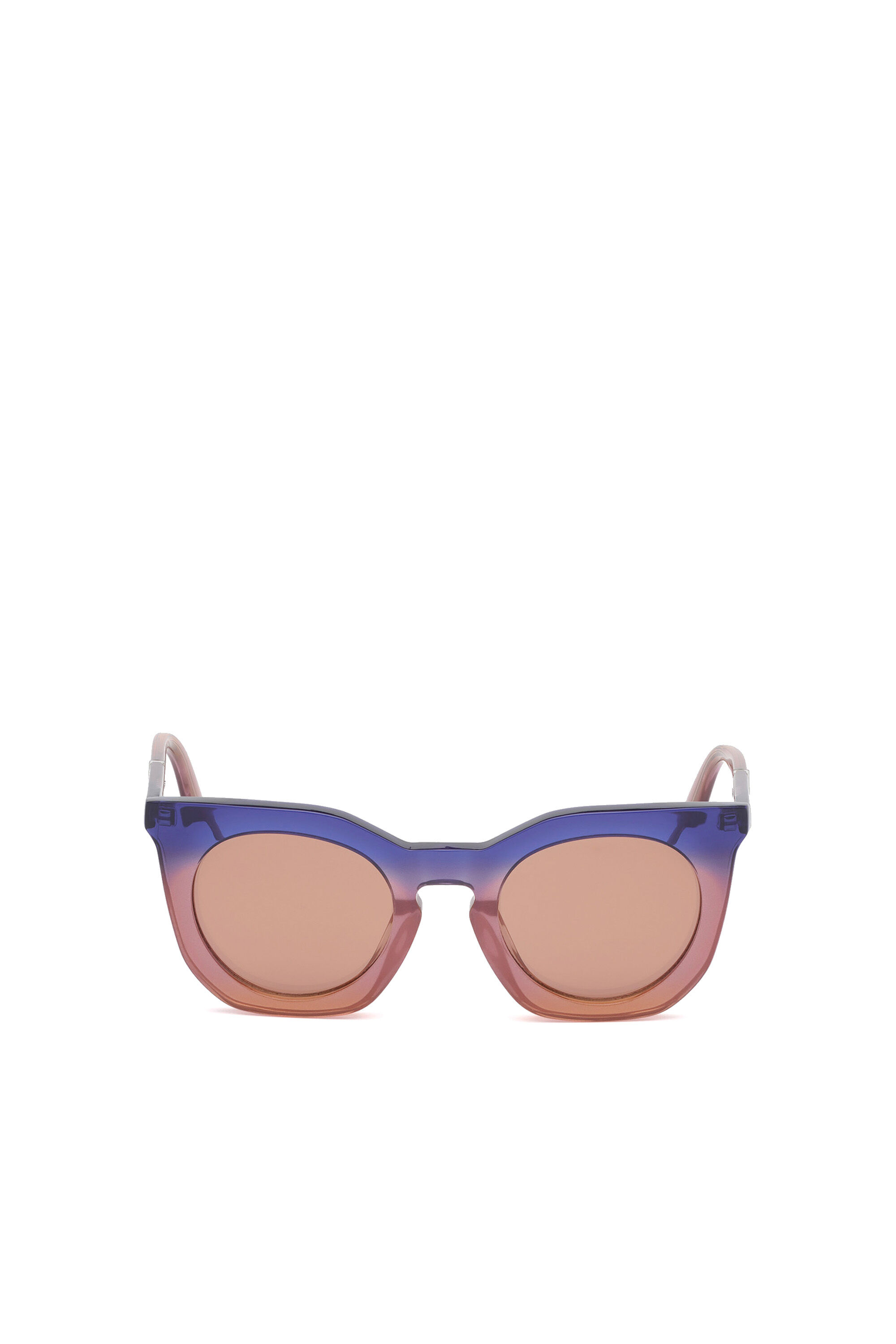 Diesel - DL0283, Lunettes de soleil rondes en acétate Femme in Violet - 1