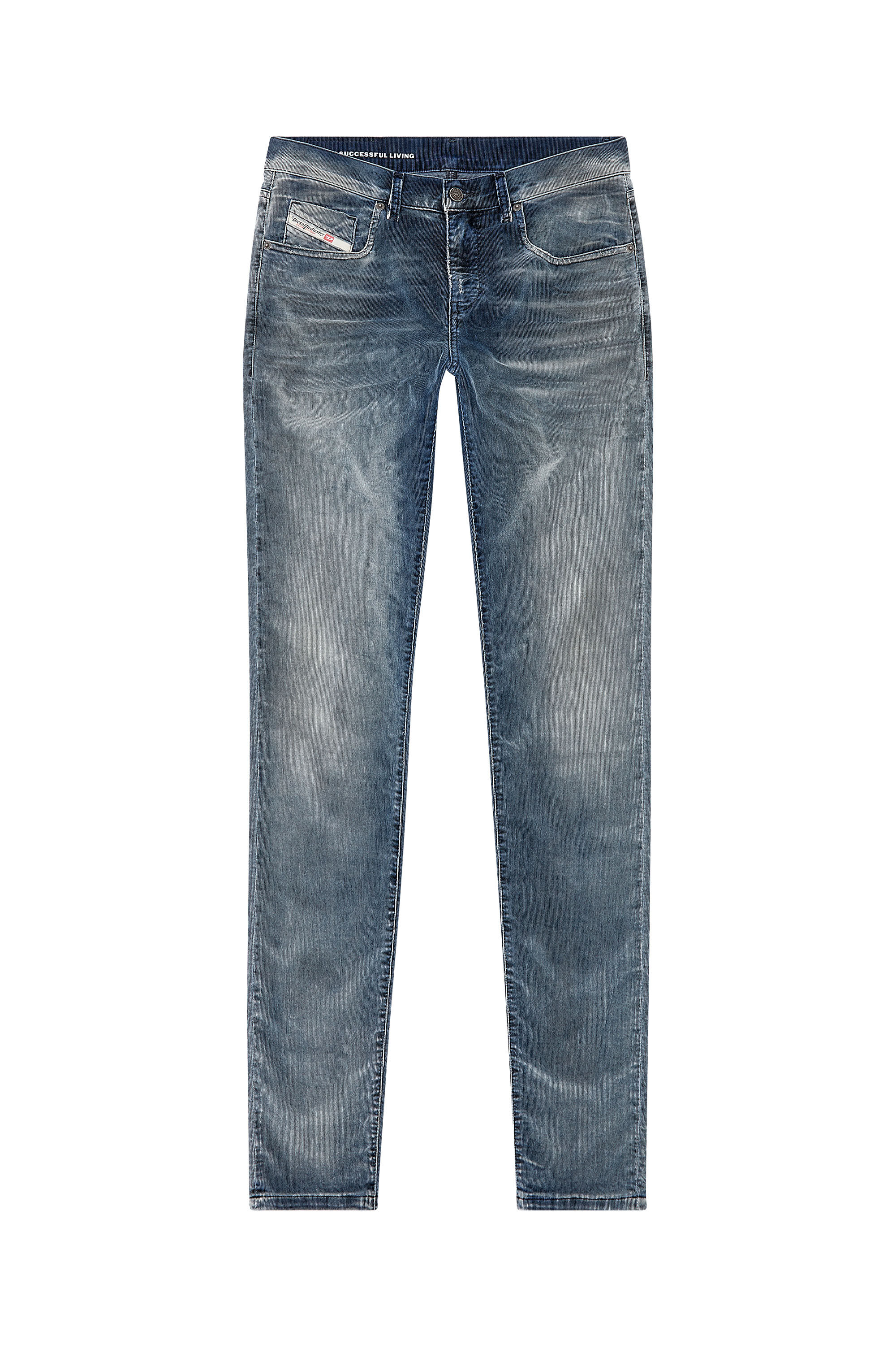Diesel - Slim Jeans 2019 D-Strukt 068JF, Bleu Foncé - Image 2