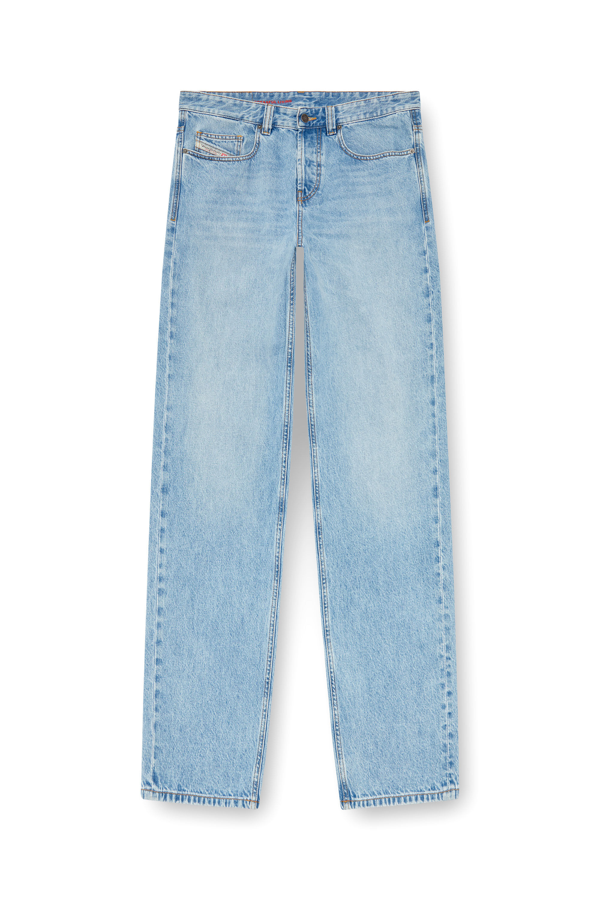 Diesel - Relaxed Jeans 2001 D-Macro 09I29 Homme, Bleu Clair - Image 2