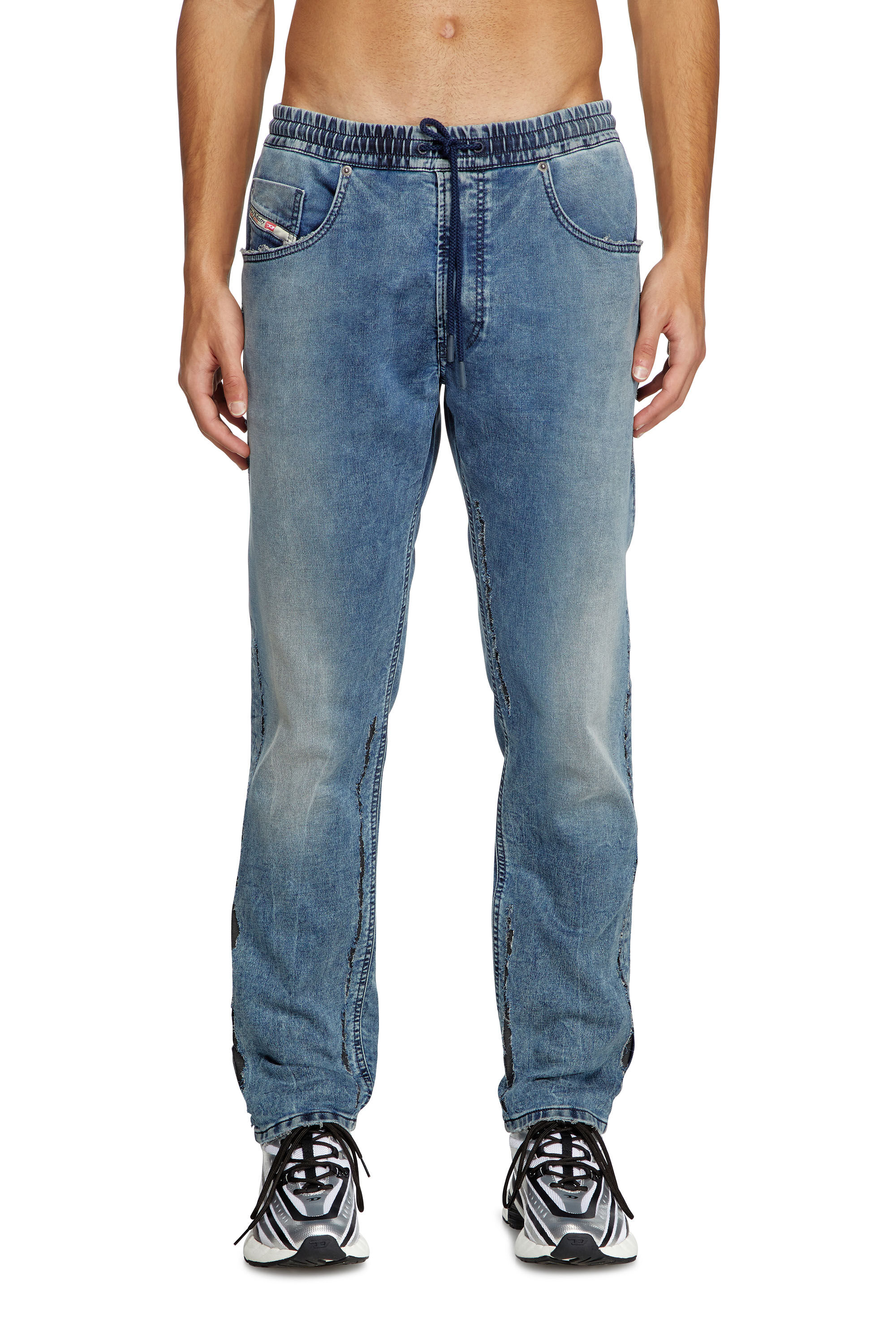 Diesel - Regular 2030 D-Krooley Joggjeans® 09K64 Homme, Bleu moyen - Image 3