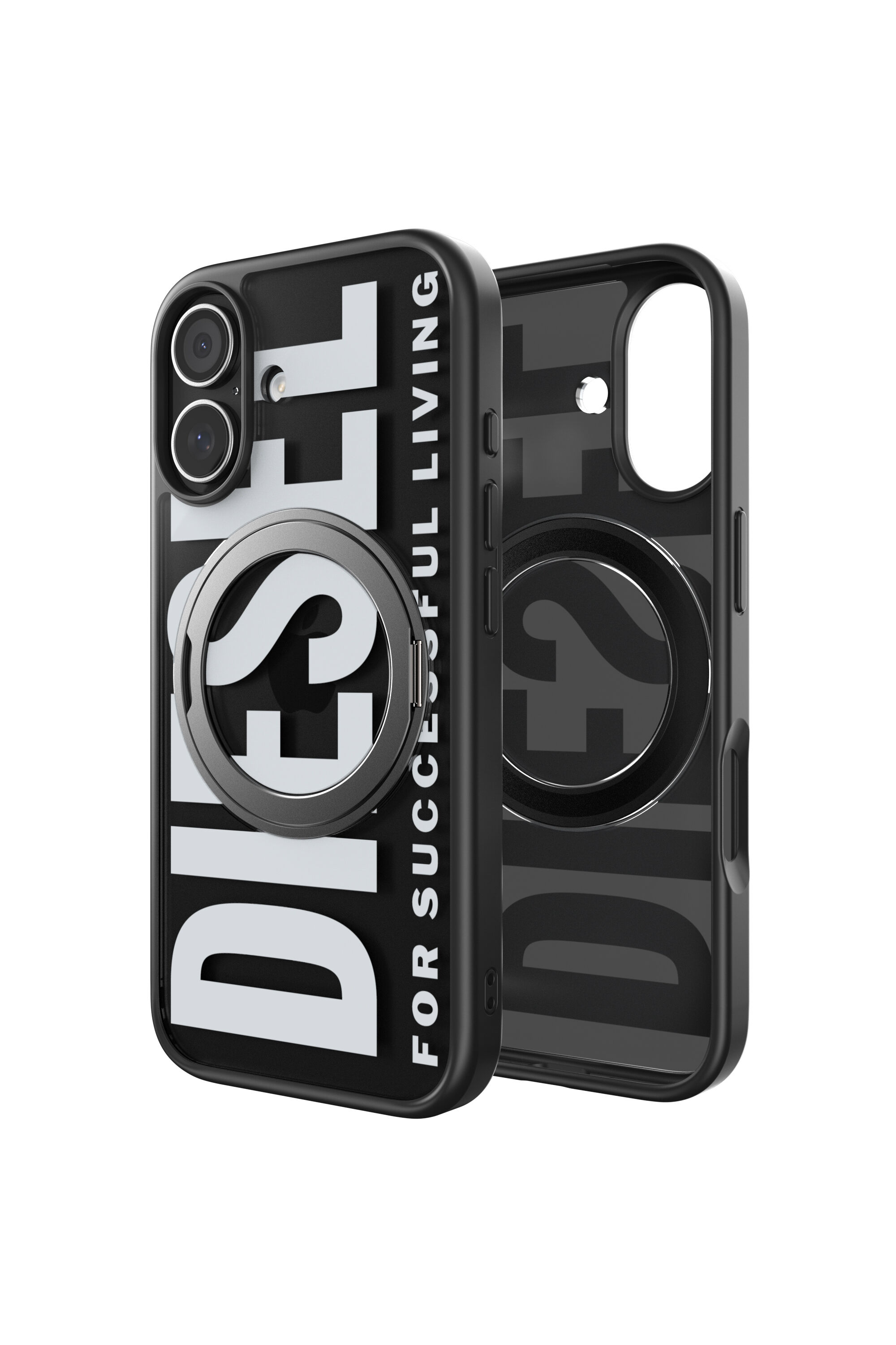 Diesel - 60403 RING STAND CASE, Étui Ringstand-Magsafe pour iPhone 17 Mixte in Noir - 1