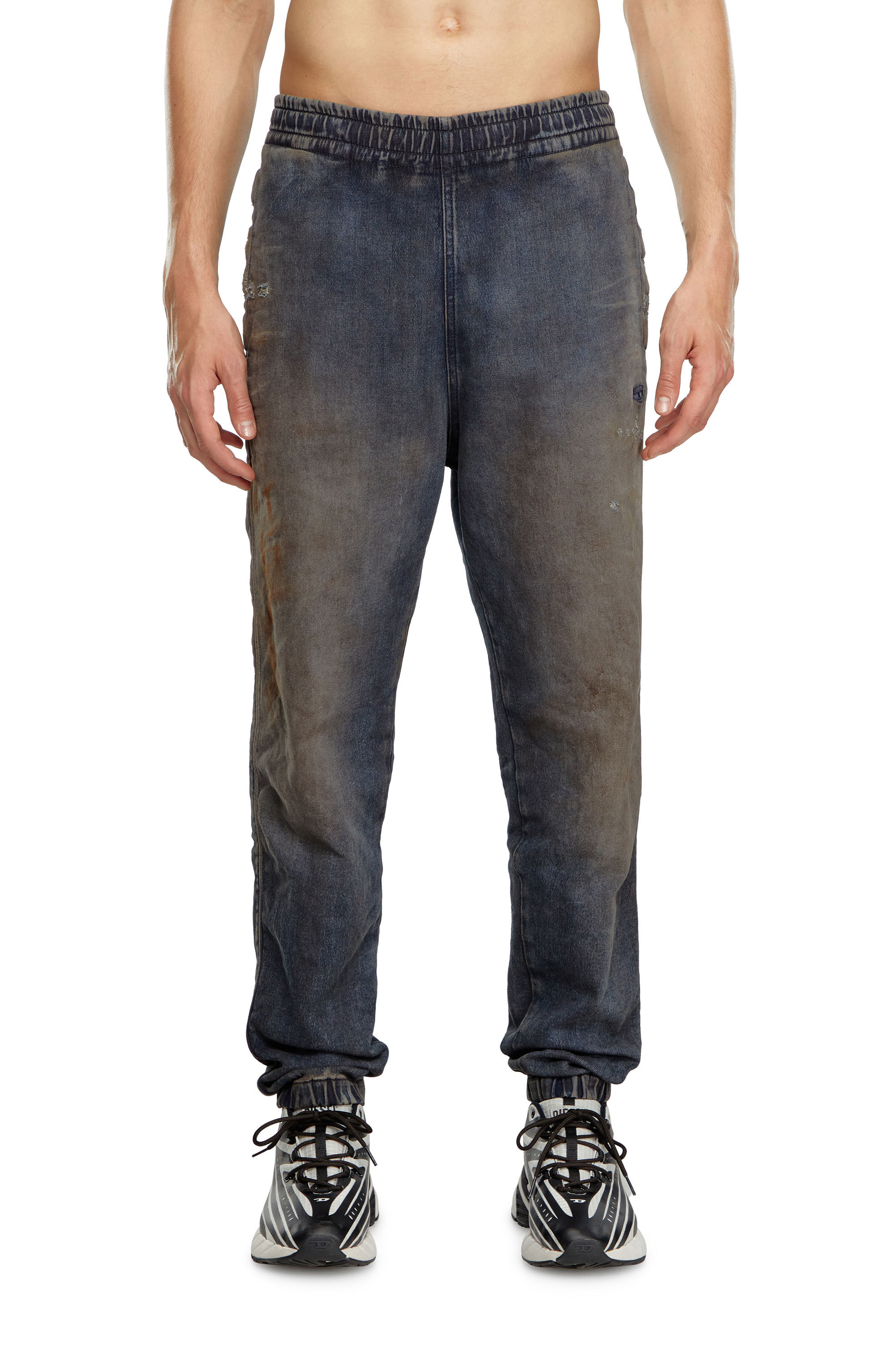 Diesel - Homme Tapered D-Lab Track Denim 068LV, Bleu Foncé - Image 3