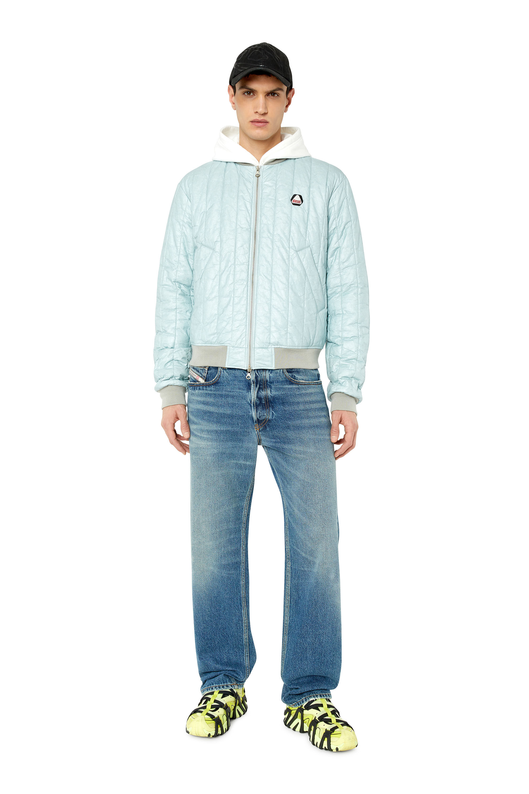 Diesel - 2010 D-Macs 09F02 Straight Jeans, Bleu moyen - Image 1