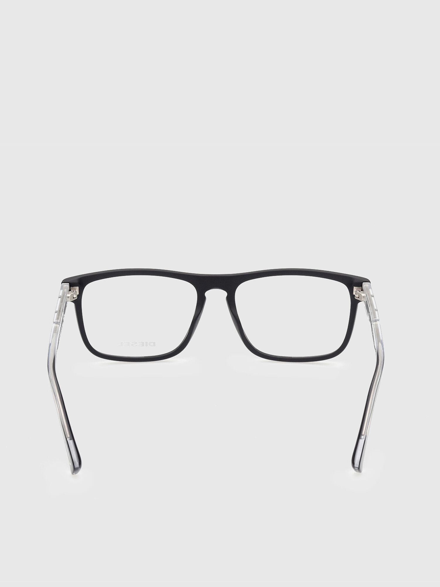 Diesel - DL5406, Lunettes avec branches transparentes injectées Mixte in Noir - 4