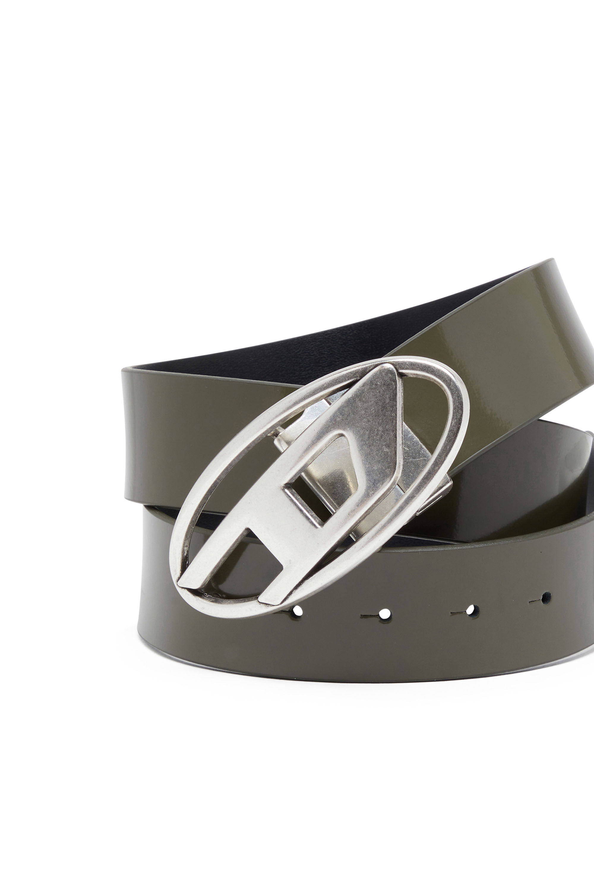 Ceinture reversible en cuir mat et brillant pour homme Diesel