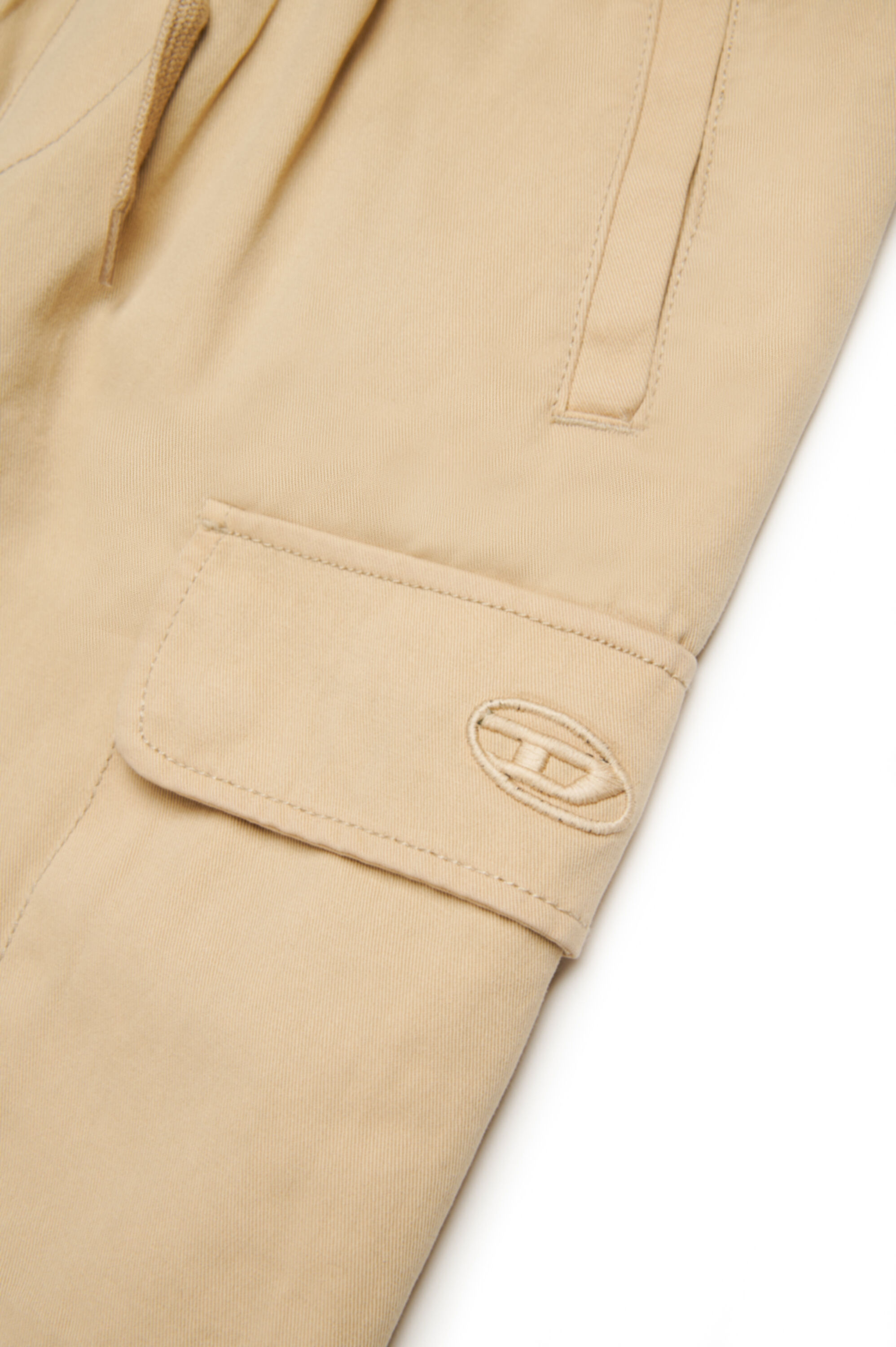 Diesel - PARGYMSHORT, Short cargo en gabardine de coton Homme in Marron - 4