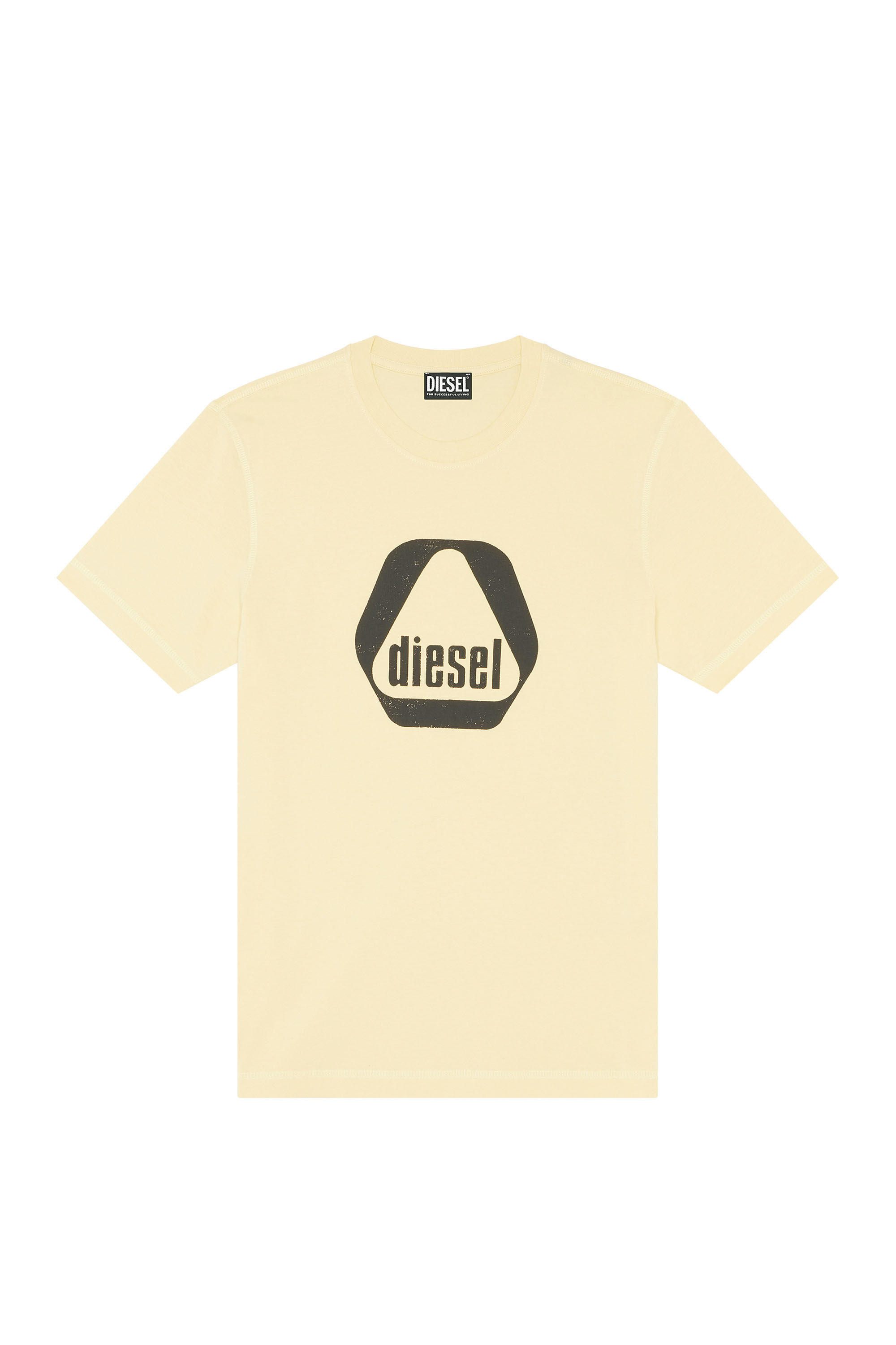 Diesel - T-DIEGOR-G10, T-shirt avec imprimé logo utility Homme in Beige - 2