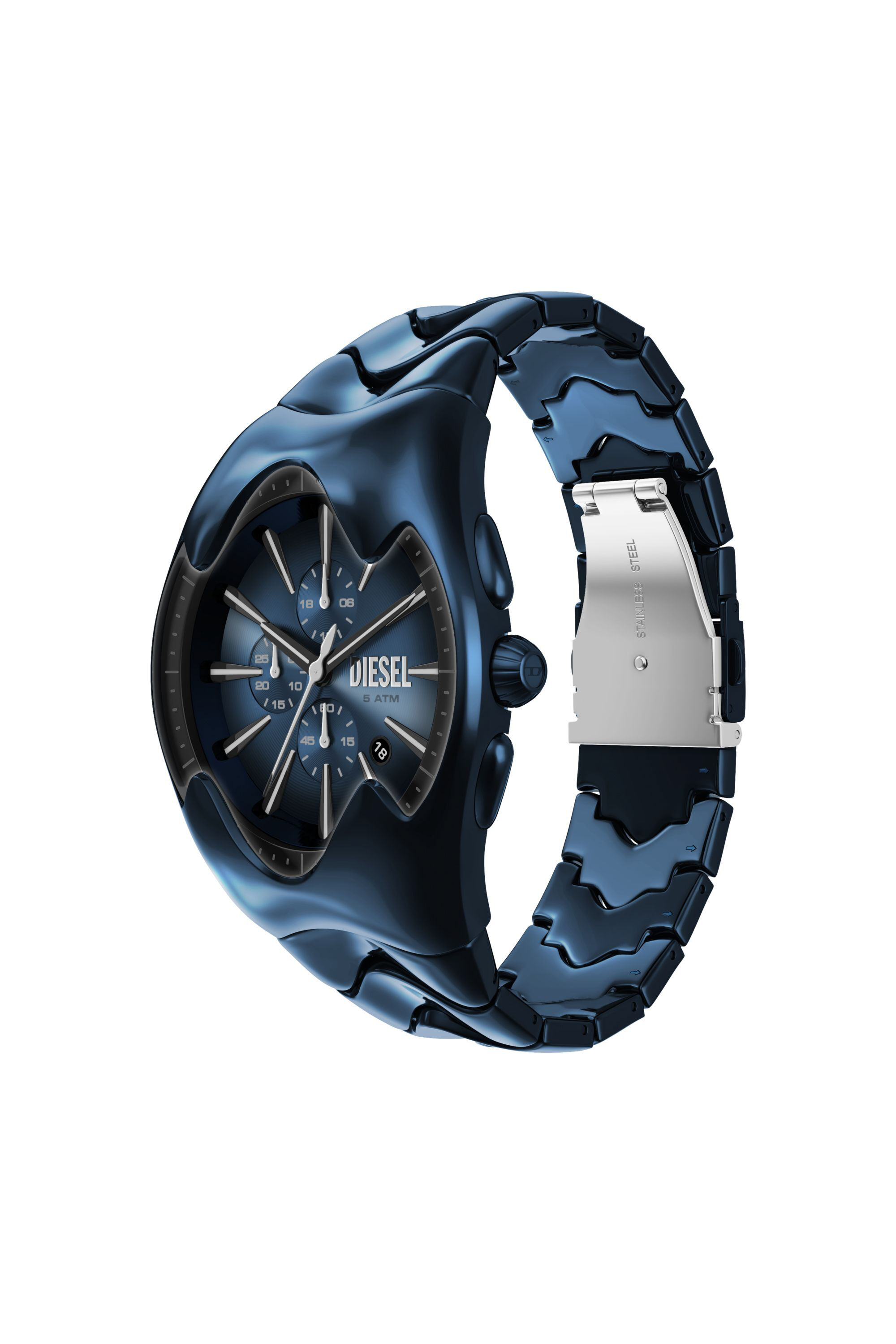 Diesel - DZ4704 WATCH, Montre Mercurial en acier inoxydable bleu Homme in Polychrome - 7