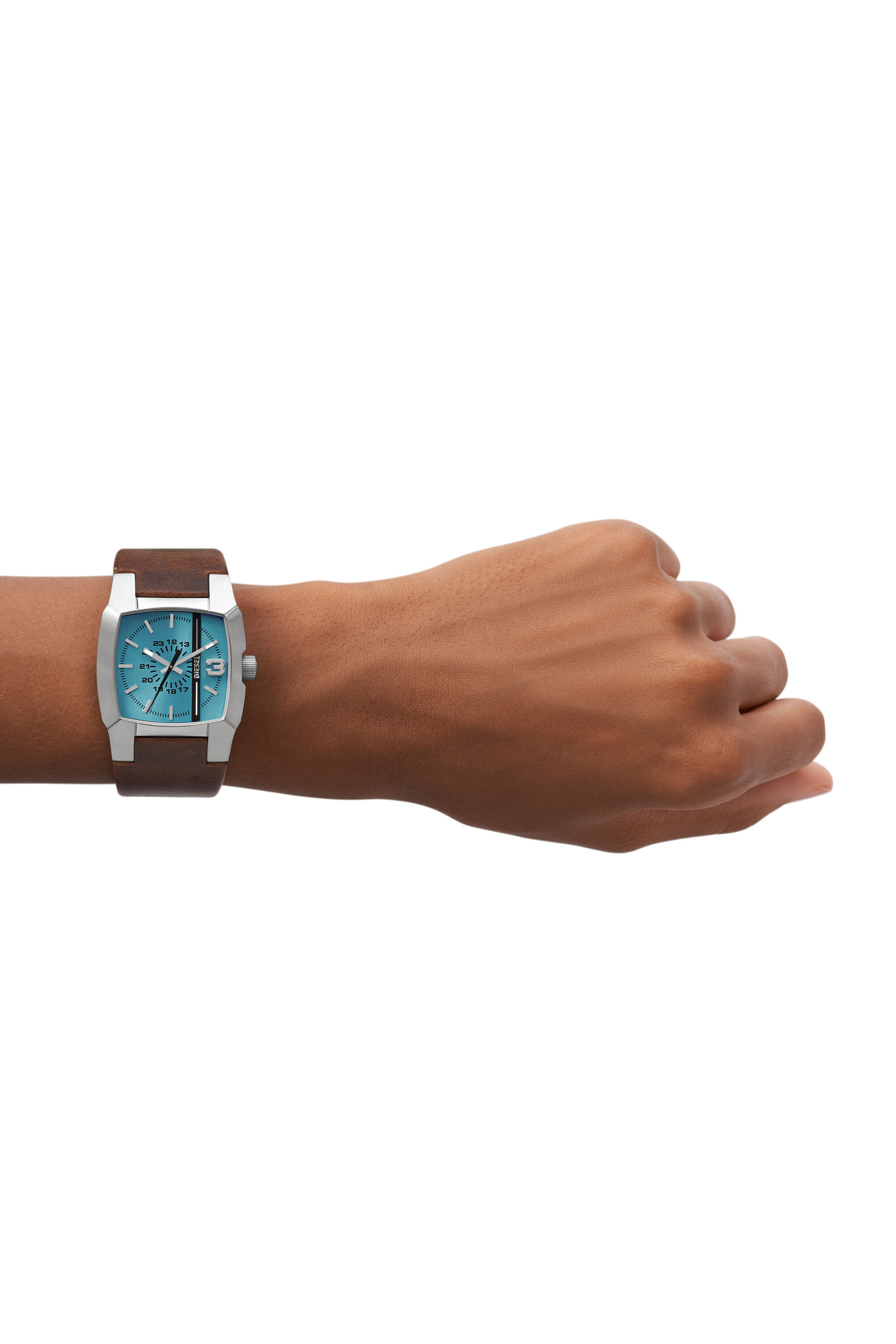 DZ1998 Montre Cliffhanger en cuir marron Diesel