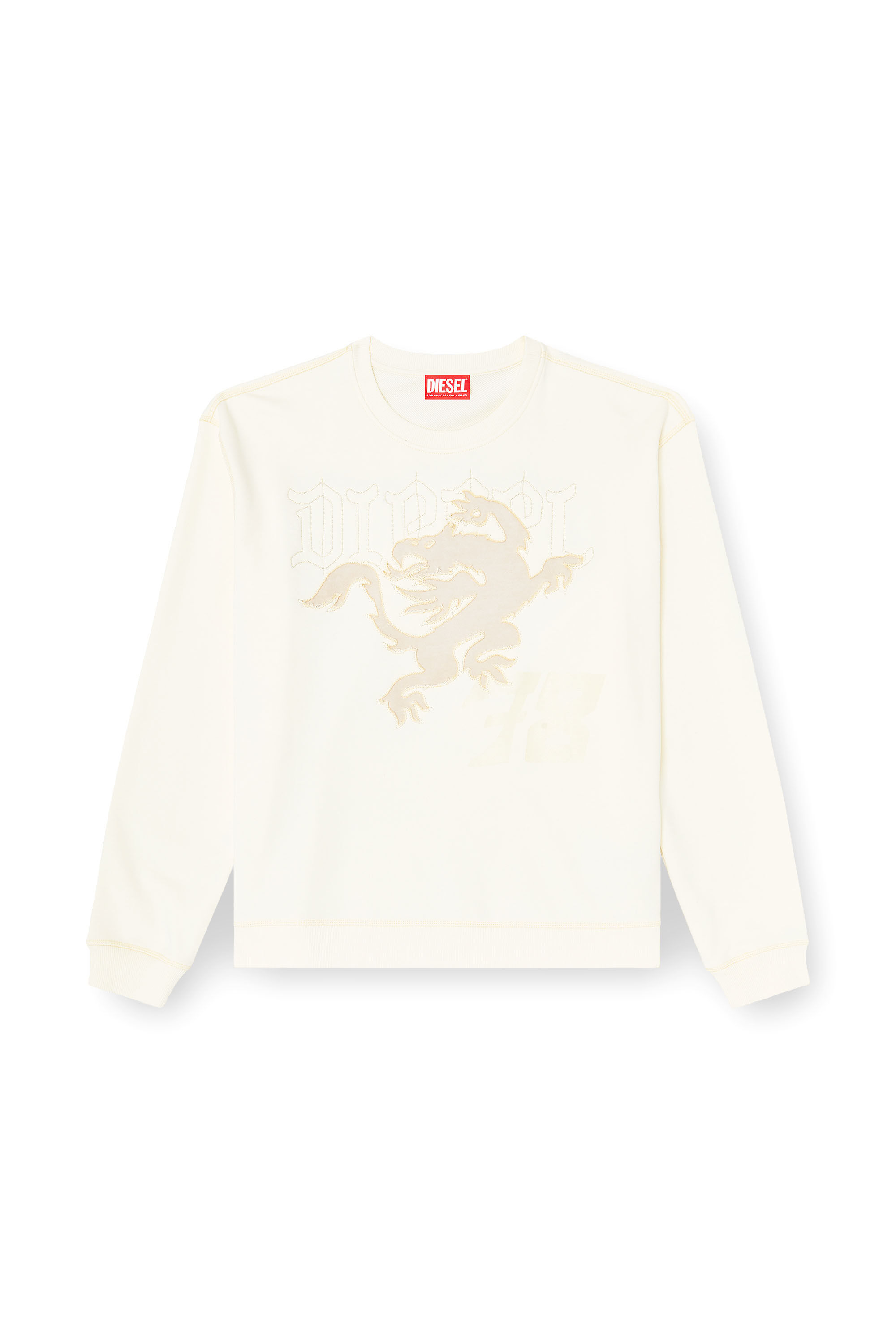 Diesel - S-NORM-AA3, Sweat-shirt avec broderie et imprim&eacute; Homme in ToBeDefined - 2