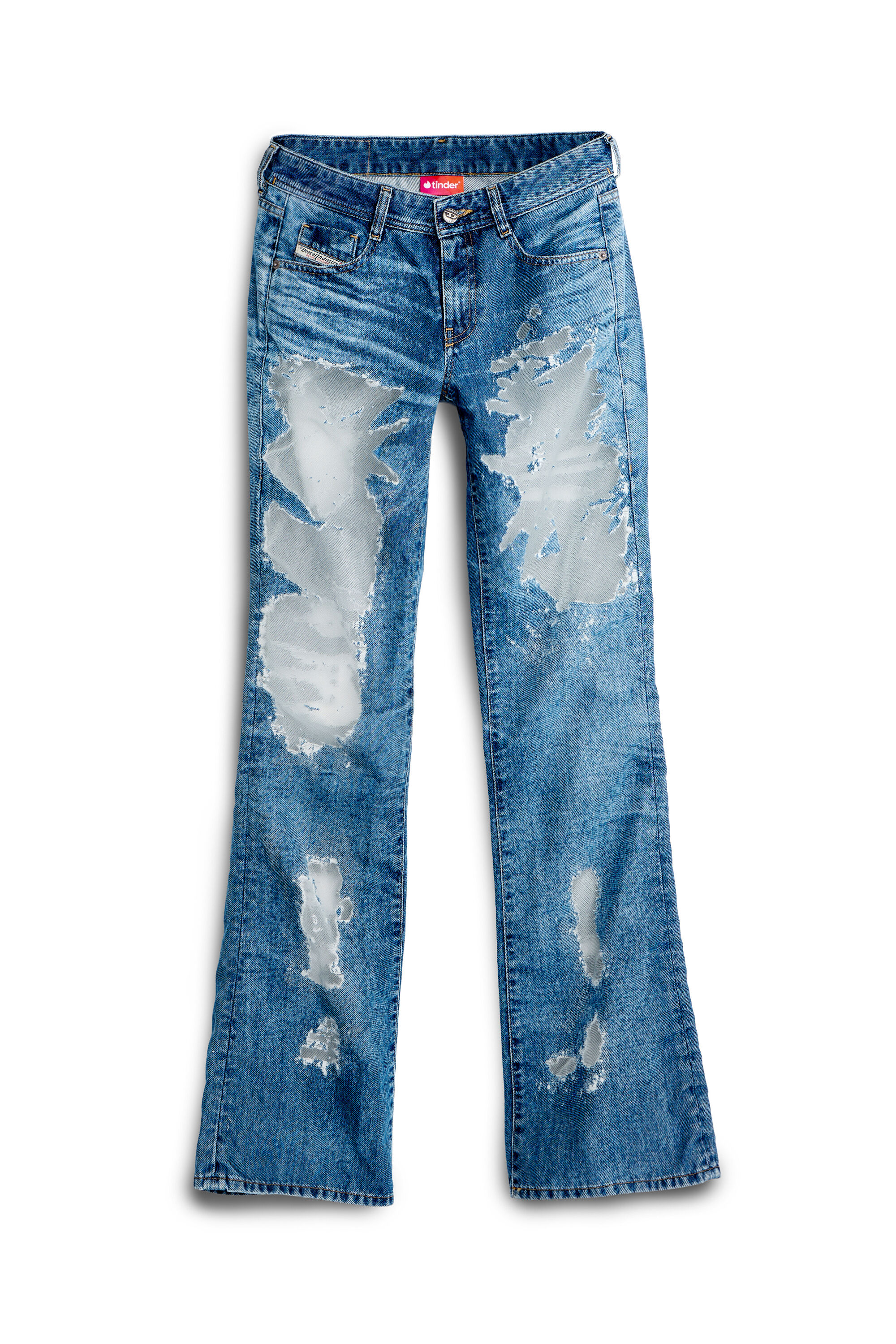 Diesel - Bootcut Jeans 1969 D-Ebbey 068ZH Femme, Bleu moyen - Image 4