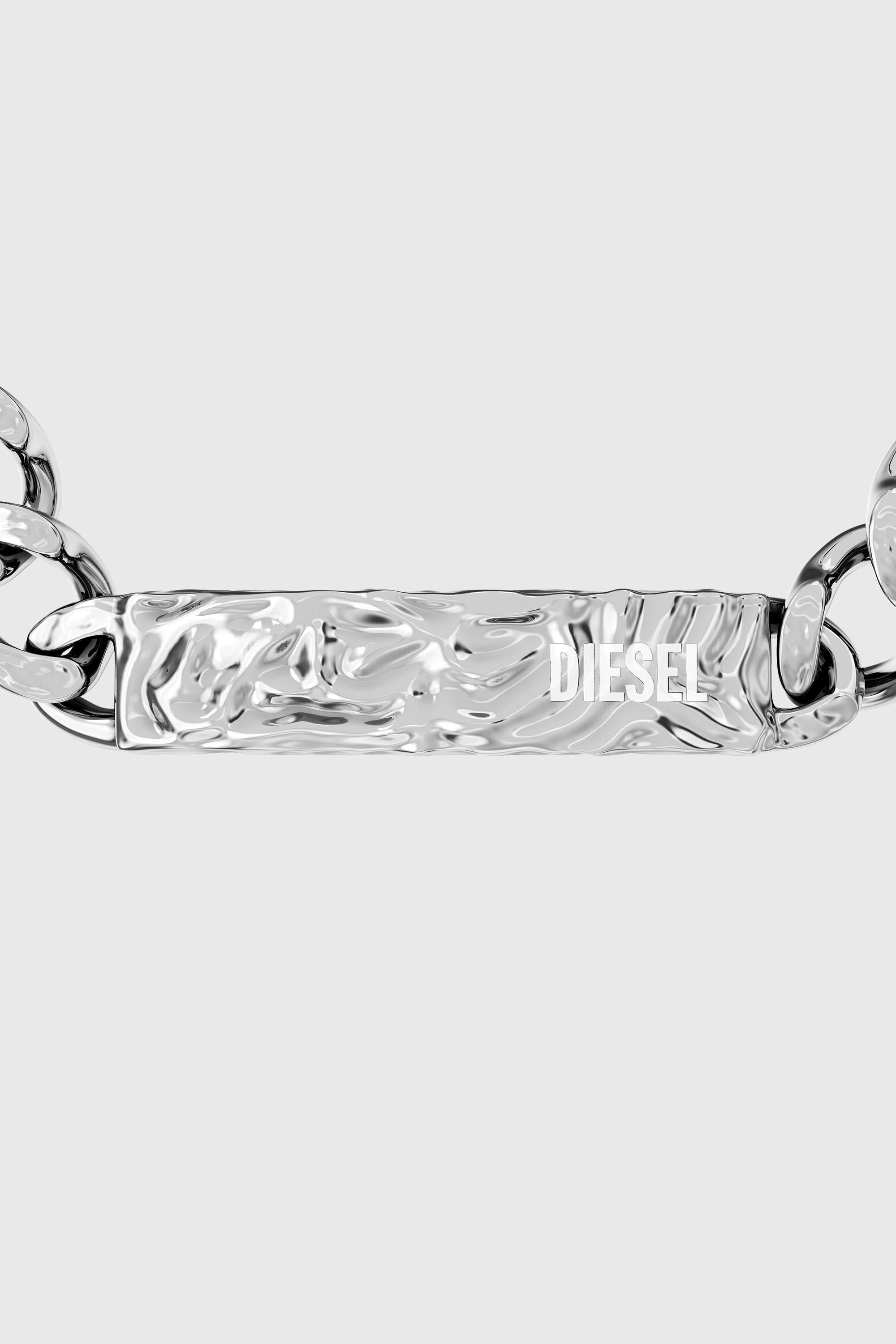 Diesel - DX1732040, Bracelet identit&eacute; en acier inoxydable Mixte in Gris argent&eacute; - 3