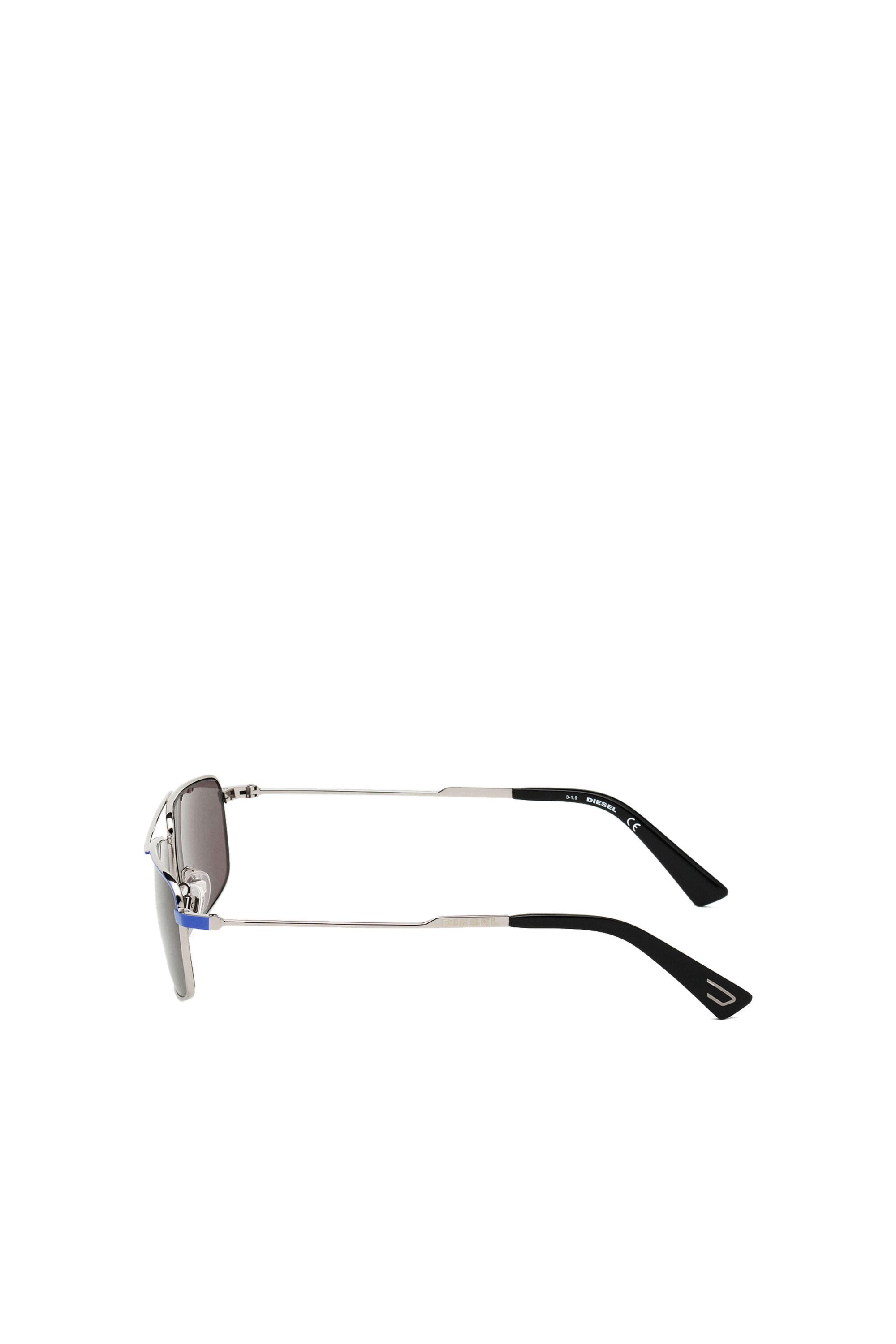 Diesel - DL0308, Lunettes navigator à verres polarisants Homme in Bleu - 4