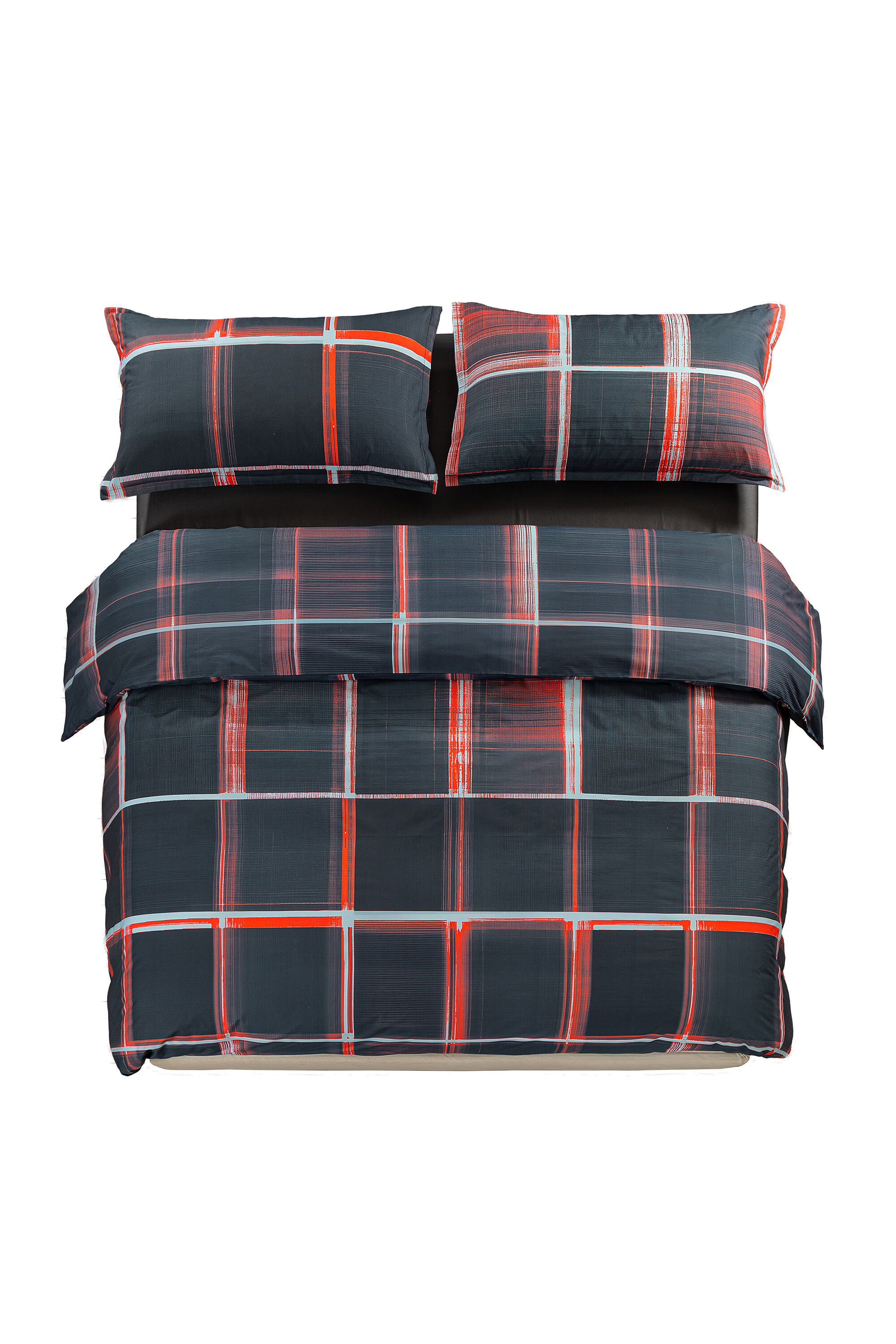 Diesel - 1016331 PSYCHEDELIC CHECKS DARK  DUVET C, Parure de housse de couette en percale pour lit queen size Mixte in Polychrome - 1
