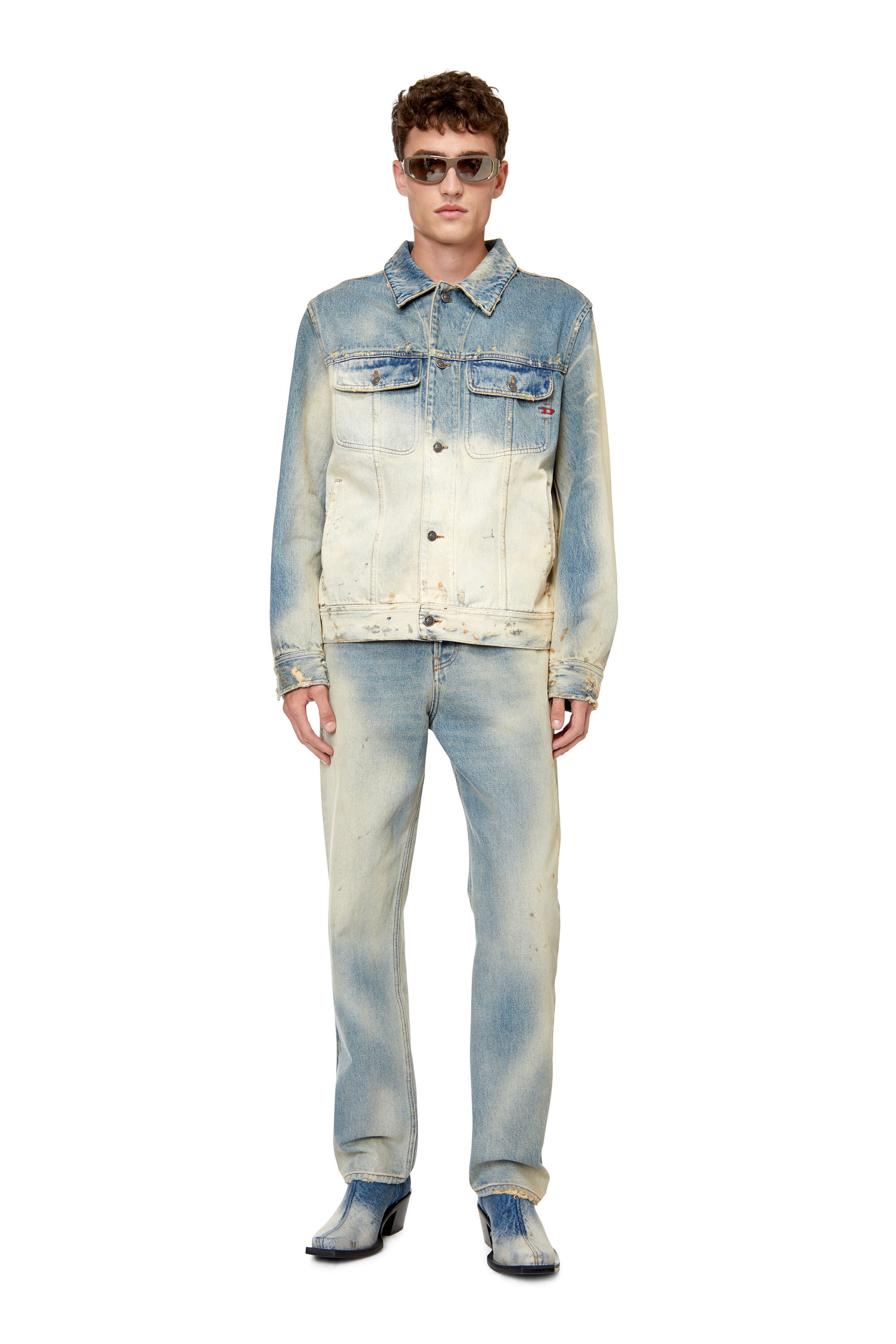 Diesel - Straight Jeans 2020 D-Viker 0ENAV Homme, Bleu Clair - Image 1
