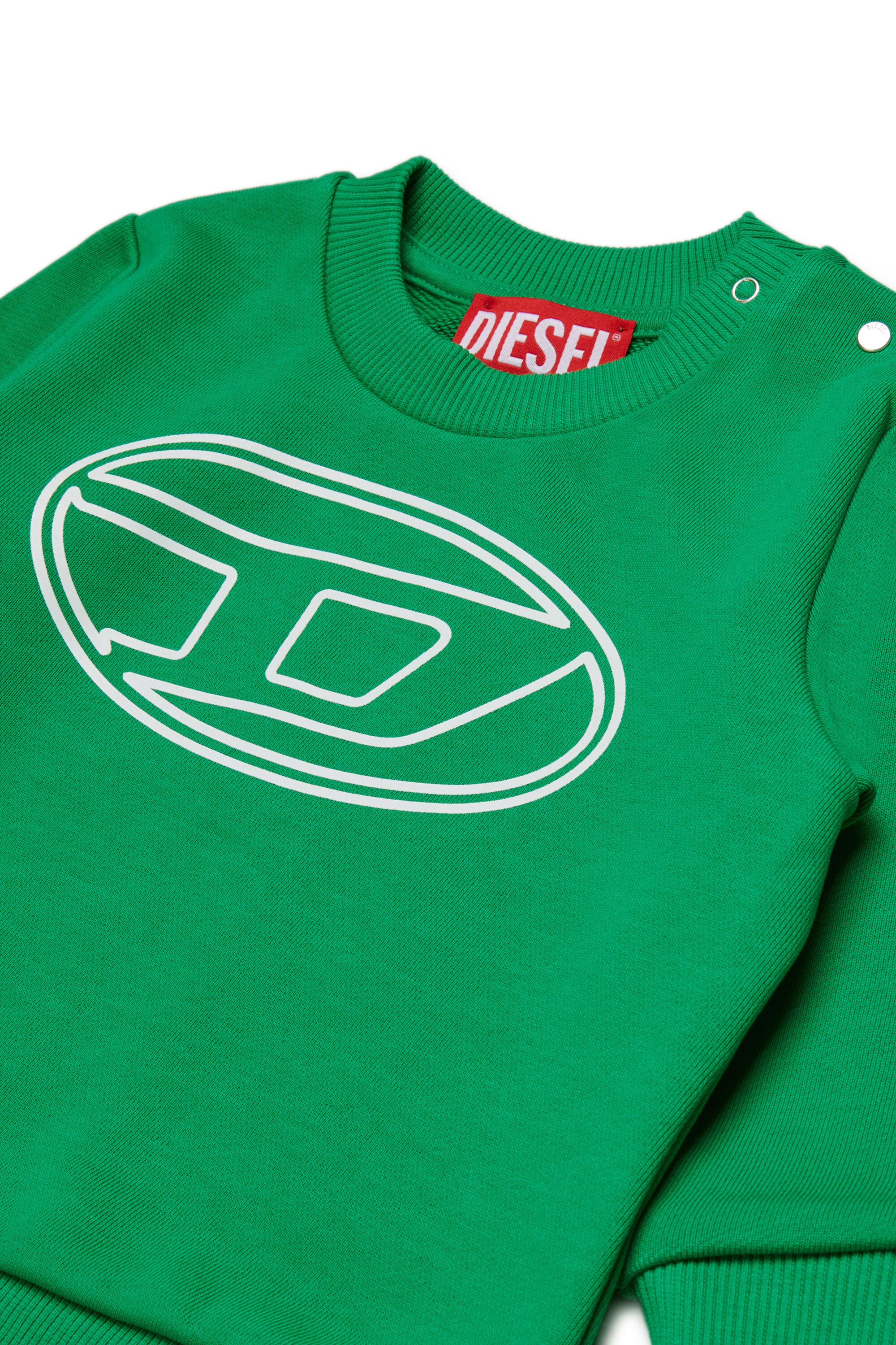 Diesel - STIMOTYB, Sweat en coton avec logo Mixte in Vert - 3